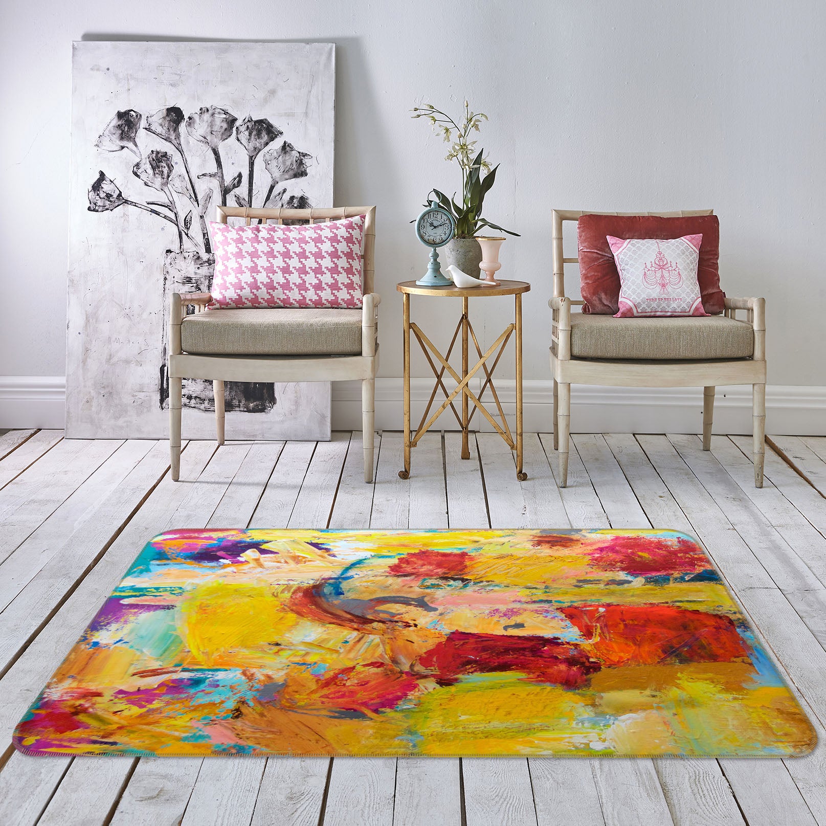 3D Abstract Art 1093 Allan P. Friedlander Rug Non Slip Rug Mat