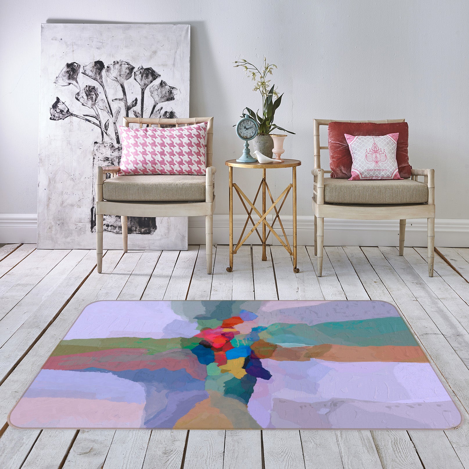 3D Color Art 103 Michael Tienhaara Rug Non Slip Rug Mat