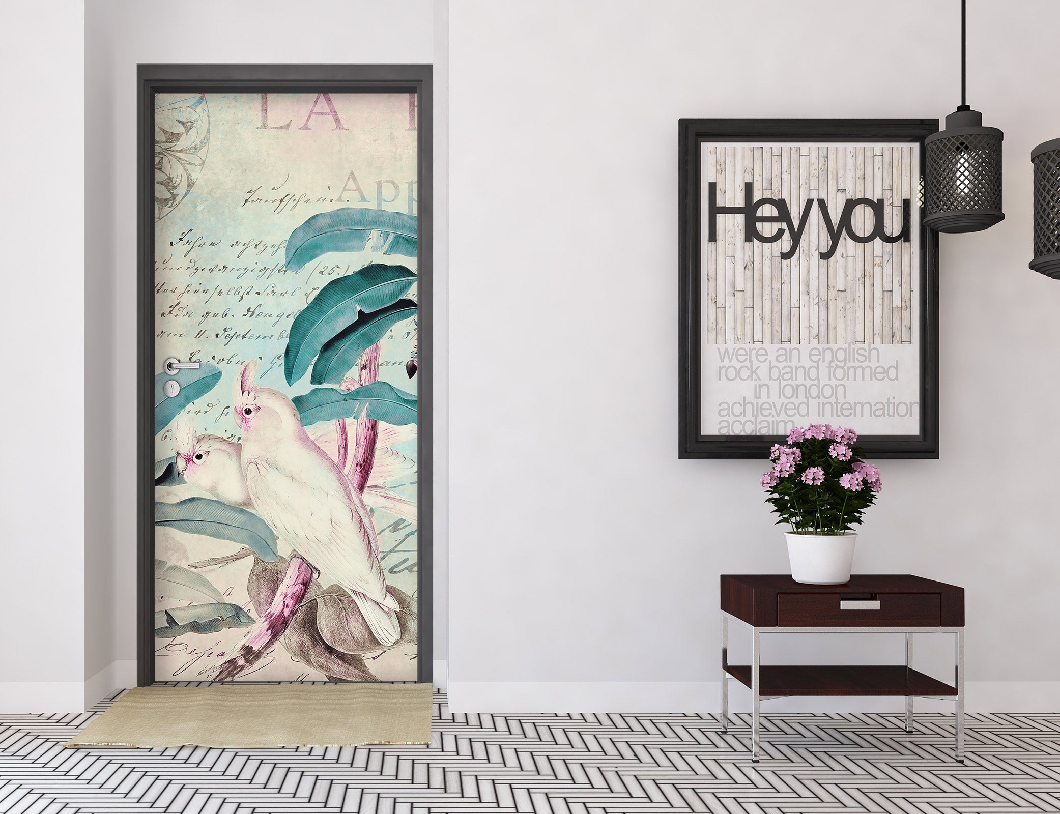 3D Branches Parrot 11918 Andrea Haase Door Mural