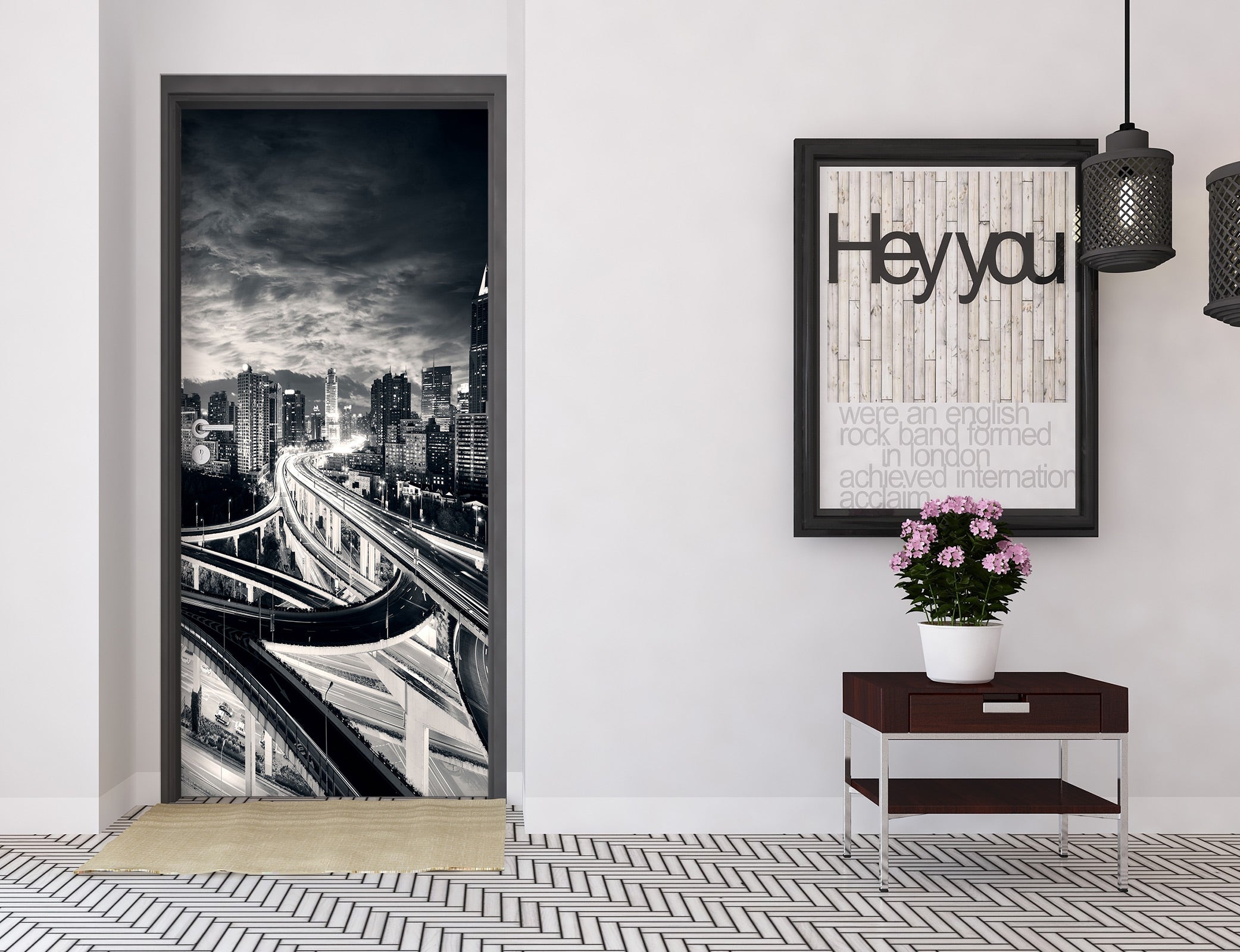 3D Dark Overpass 033 Door Mural