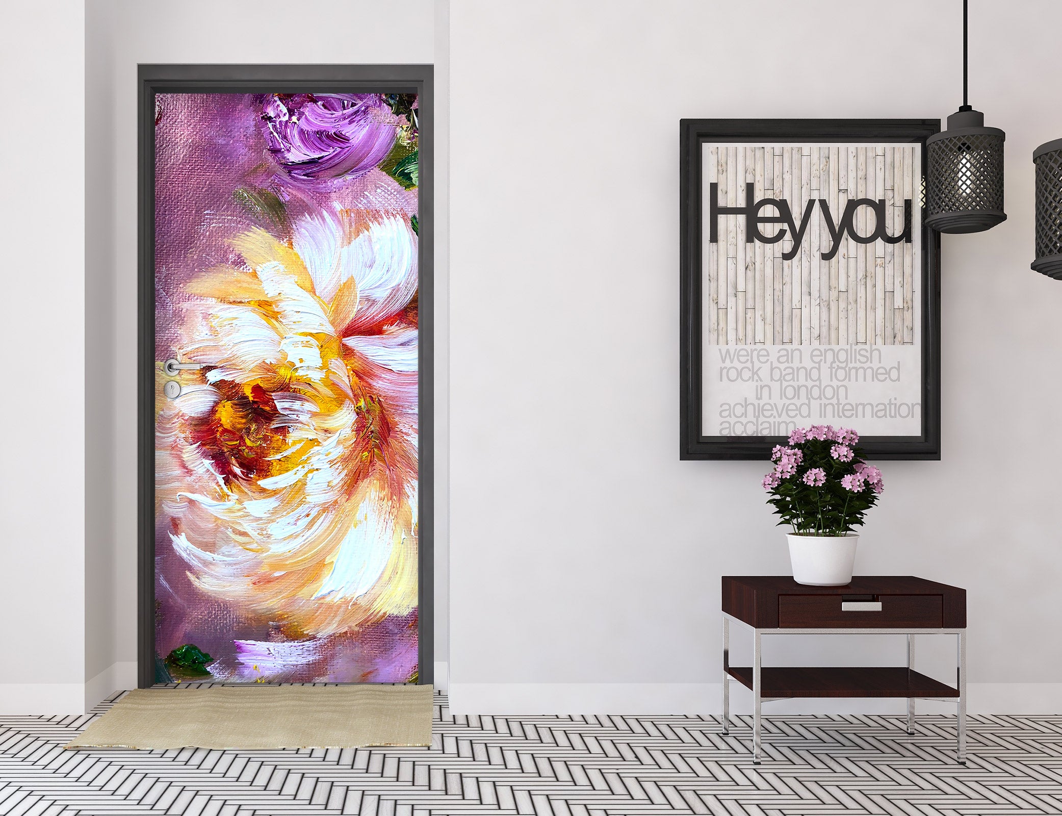 3D Flower Style 3196 Skromova Marina Door Mural