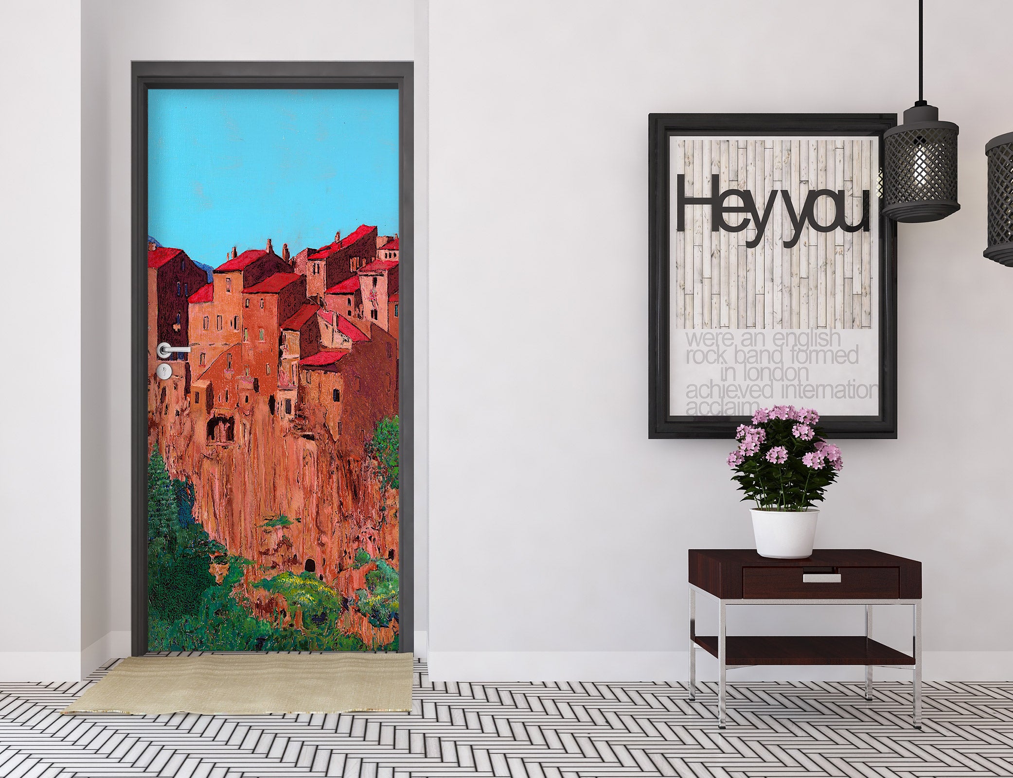 3D Red Mountain House 9408 Allan P. Friedlander Door Mural