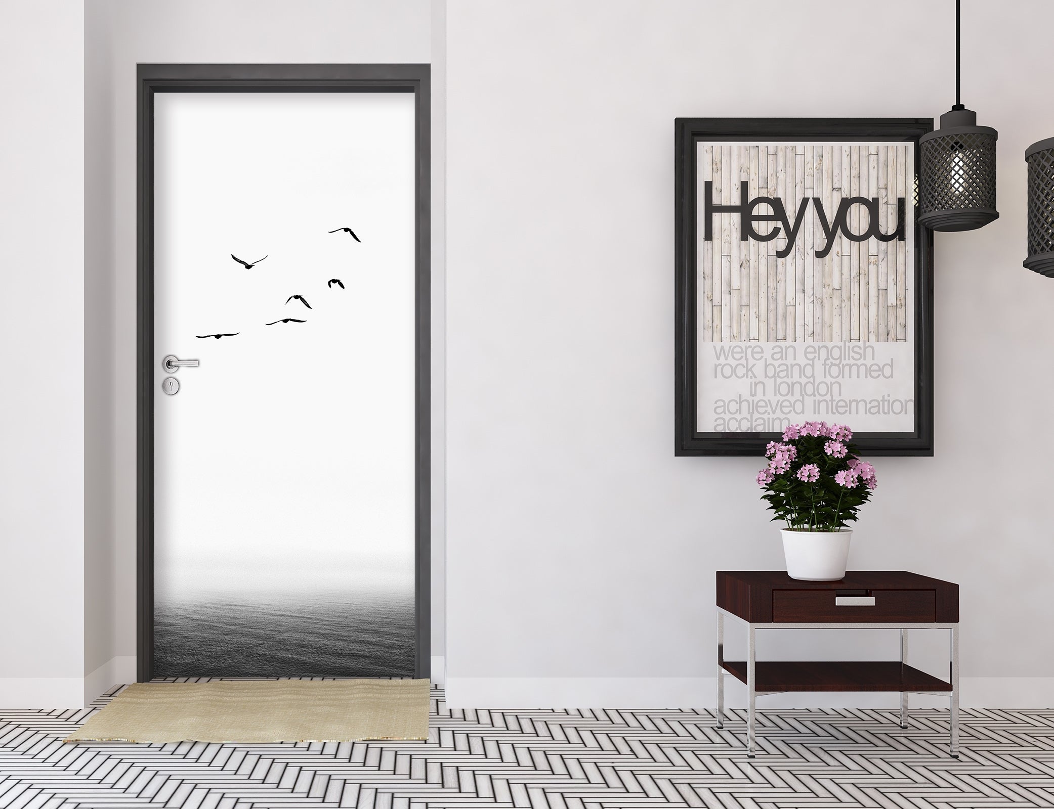 3D Flying Bird 10152 Boris Draschoff Door Mural