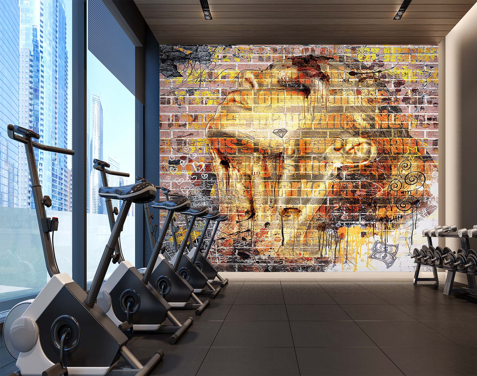 3D Woman Avatar 111 Wall Murals