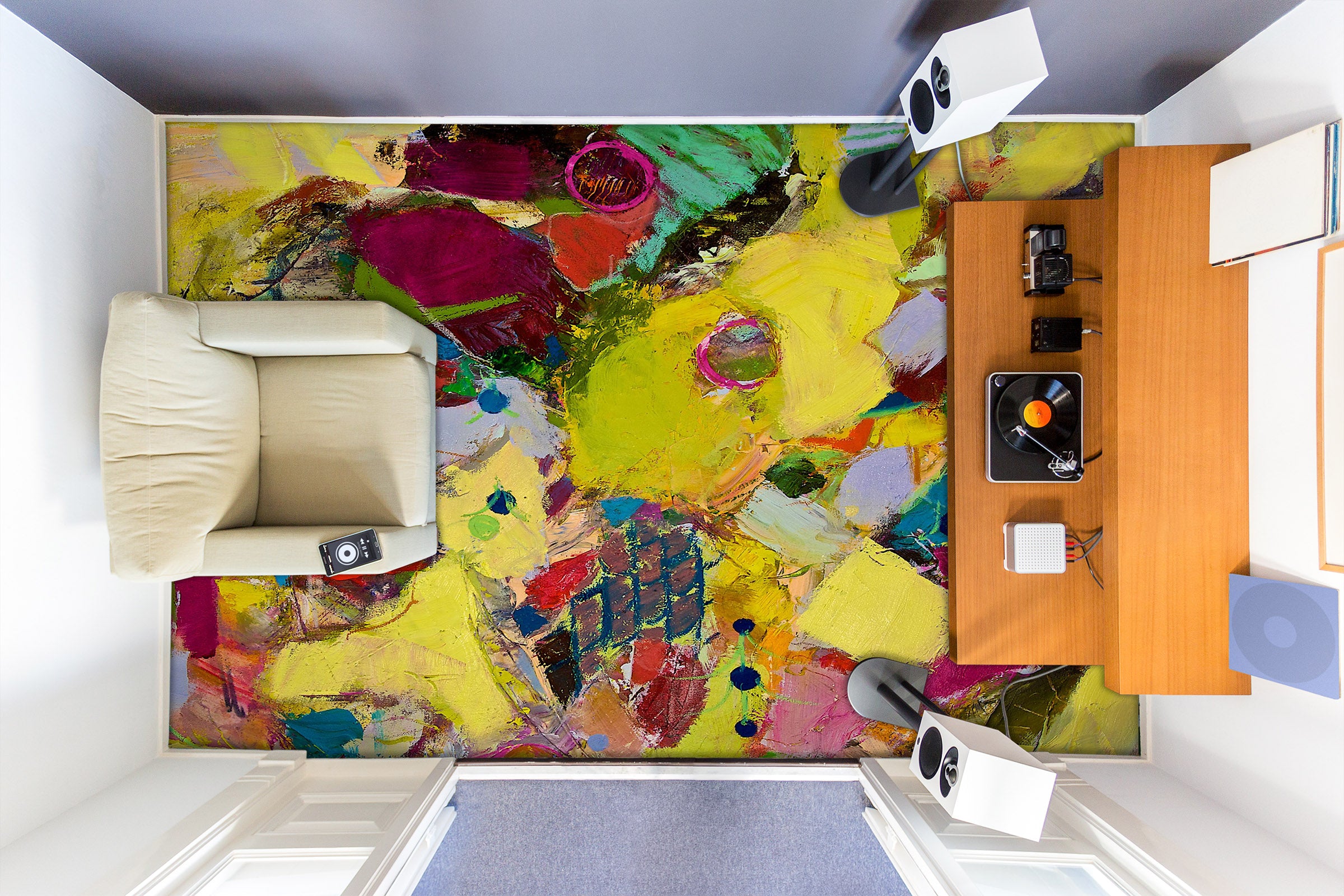 3D Pigment Color Block 9929 Allan P. Friedlander Floor Mural  Wallpaper Murals Self-Adhesive Removable Print Epoxy
