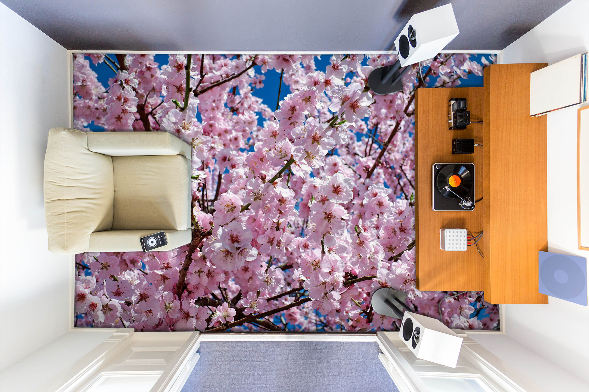 3D Splendid Spring Flowers 1513 Floor Mural  Wallpaper Murals Self-Adhesive Removable Print Epoxy