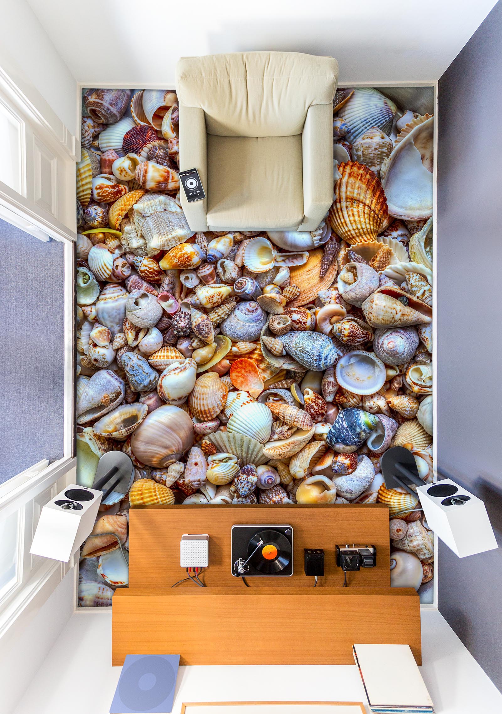 3D Colored Artistic Conch 191 Floor Mural  Wallpaper Murals Rug & Mat Print Epoxy waterproof bath floor