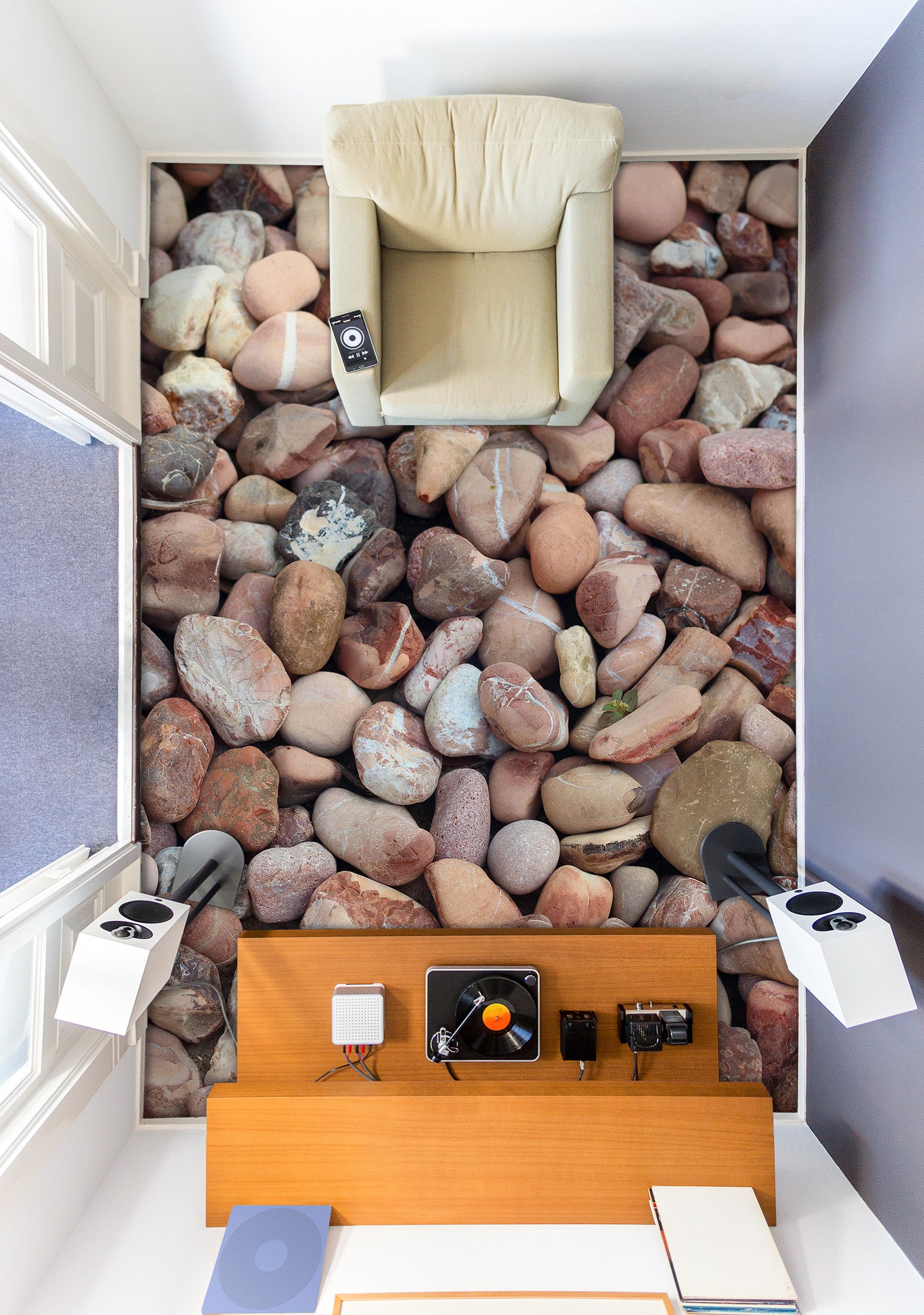 3D Plain Stones 791 Floor Mural  Wallpaper Murals Rug & Mat Print Epoxy waterproof bath floor