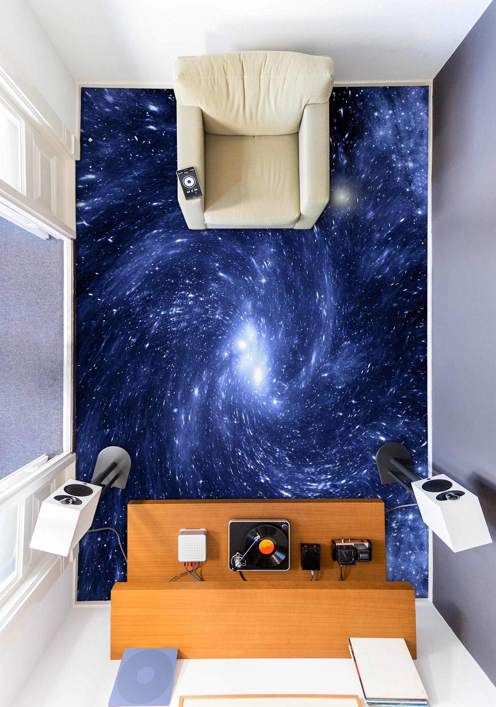 3D The Brilliance Of The Galaxy 595 Floor Mural  Wallpaper Murals Rug & Mat Print Epoxy waterproof bath floor