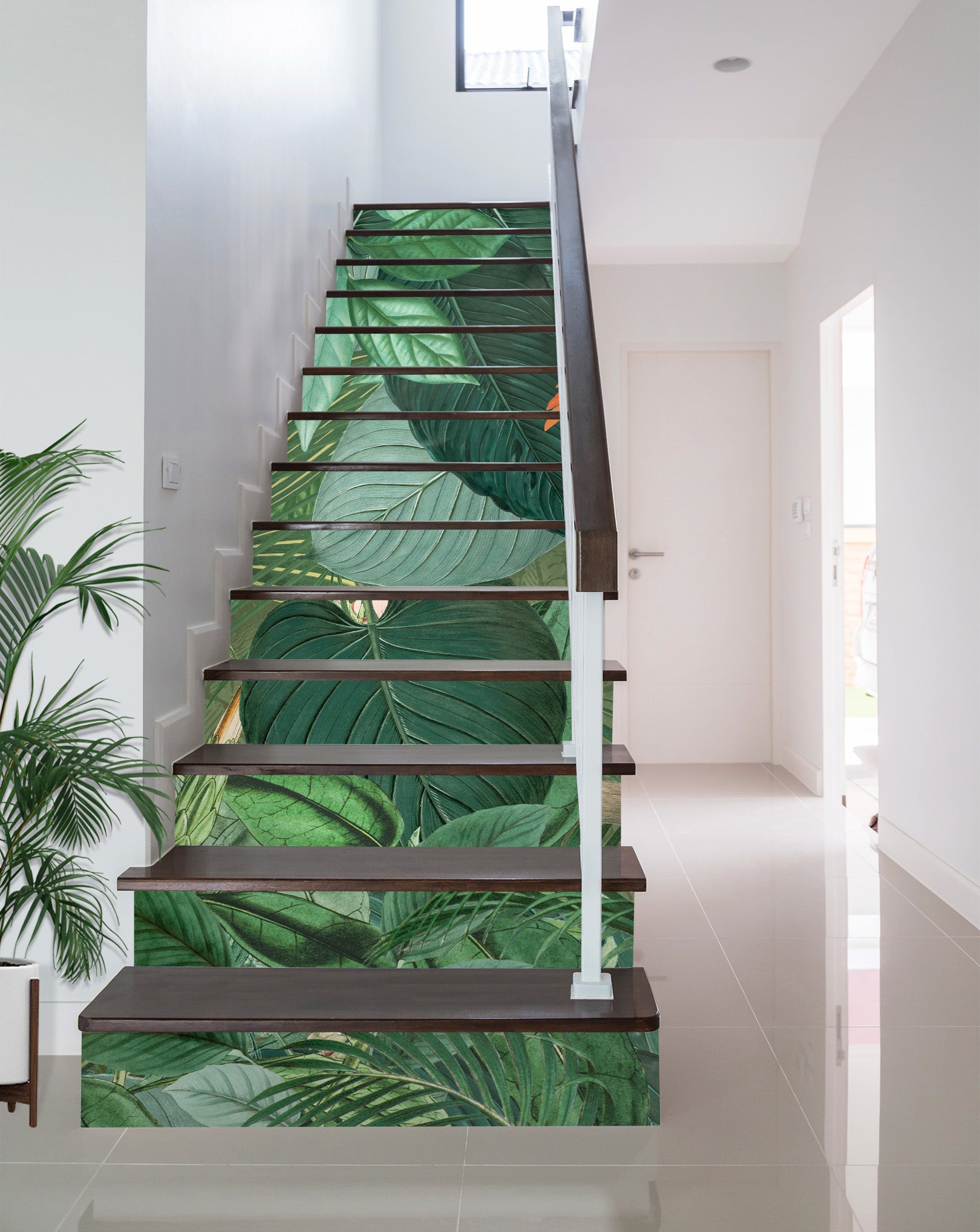 3D Leaves Jungle 109224 Andrea Haase Stair Risers