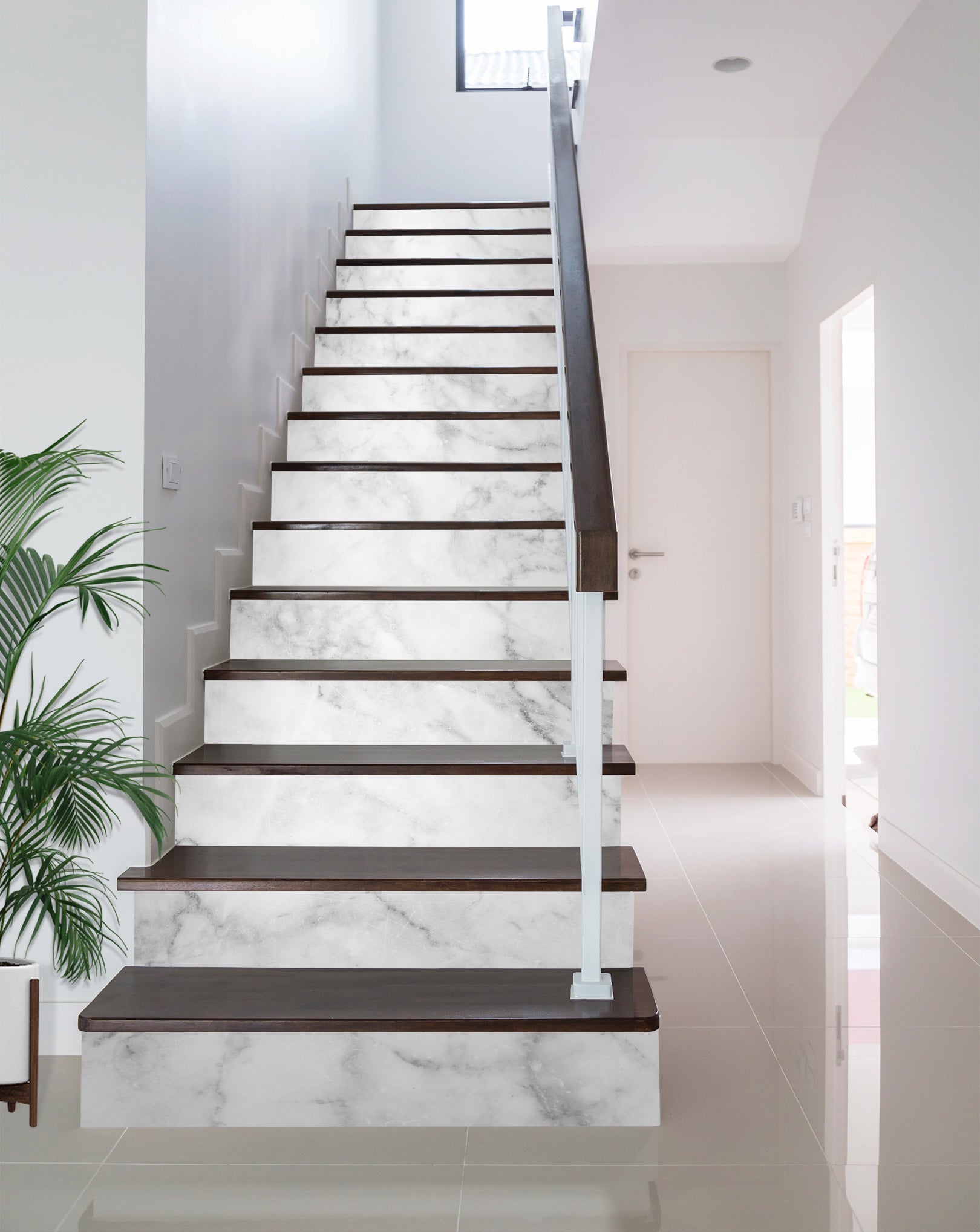 3D White Premium Texture 396 Stair Risers