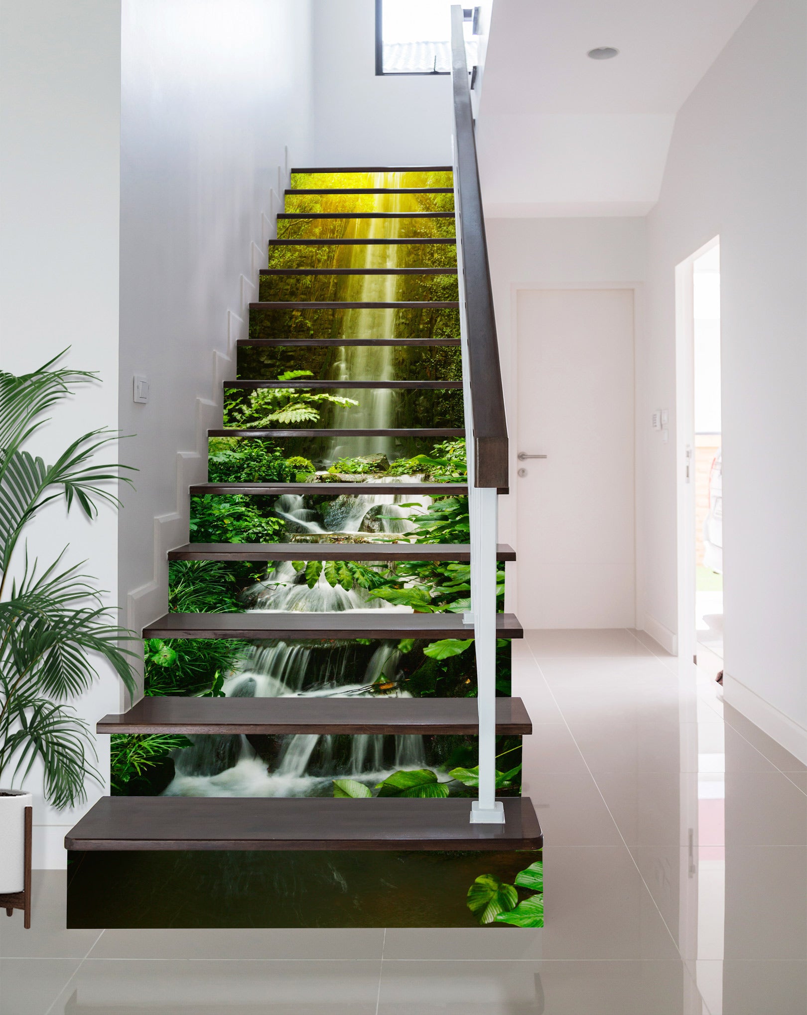 3D Sunny Cyan 209 Stair Risers