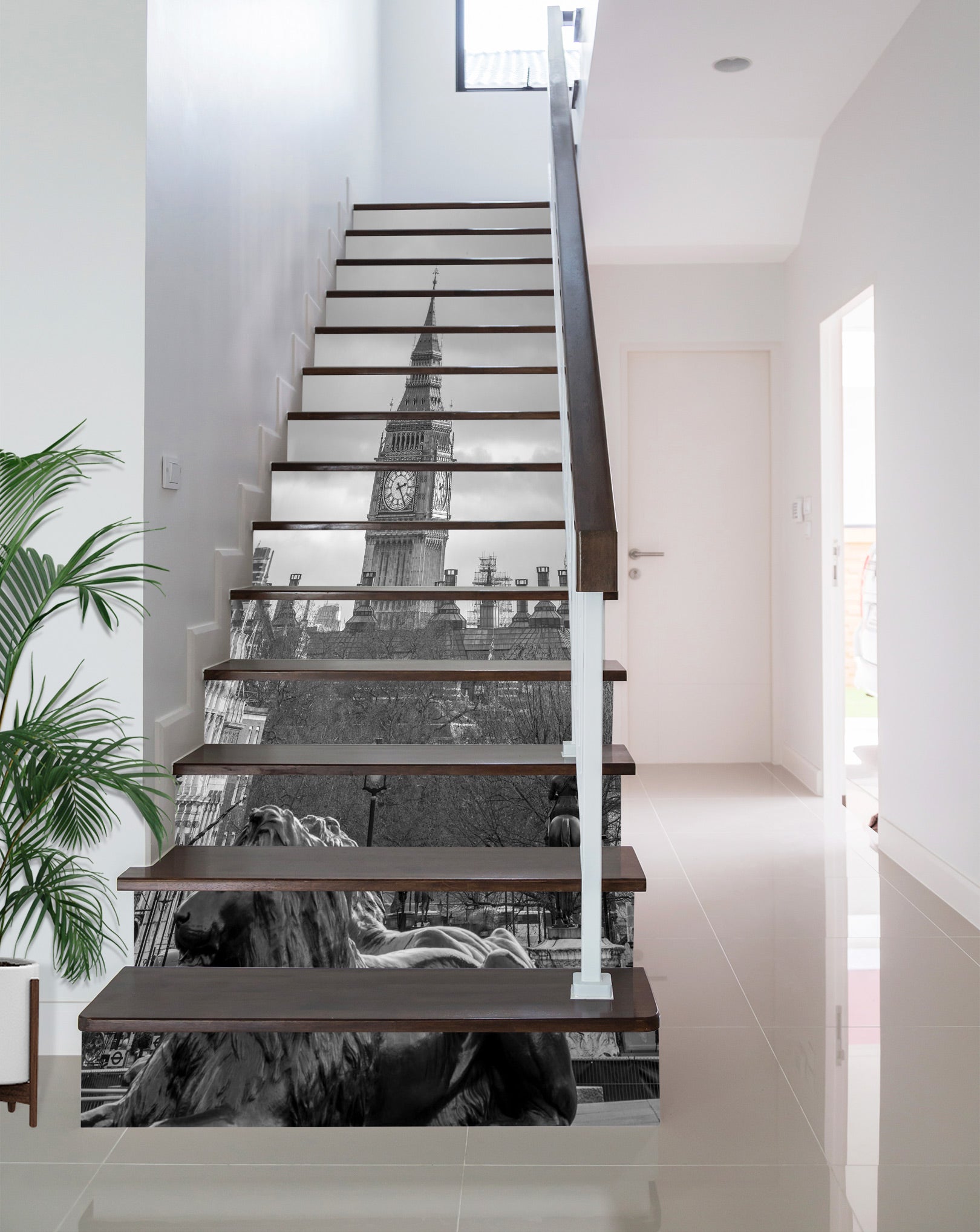 3D Black Grey Statue Big Ben 99133 Assaf Frank Stair Risers