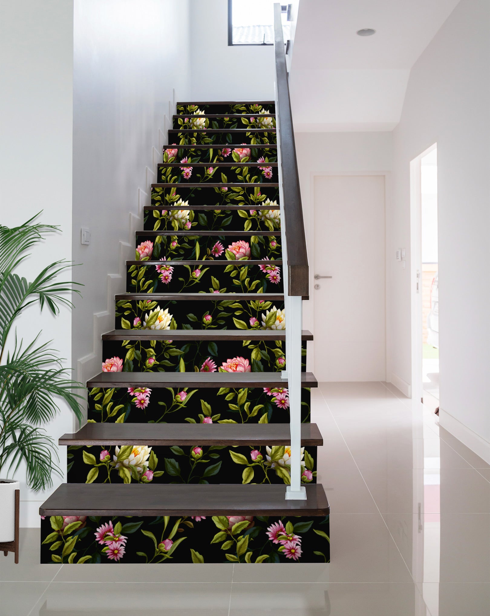 3D Bright Flowers 464 Stair Risers