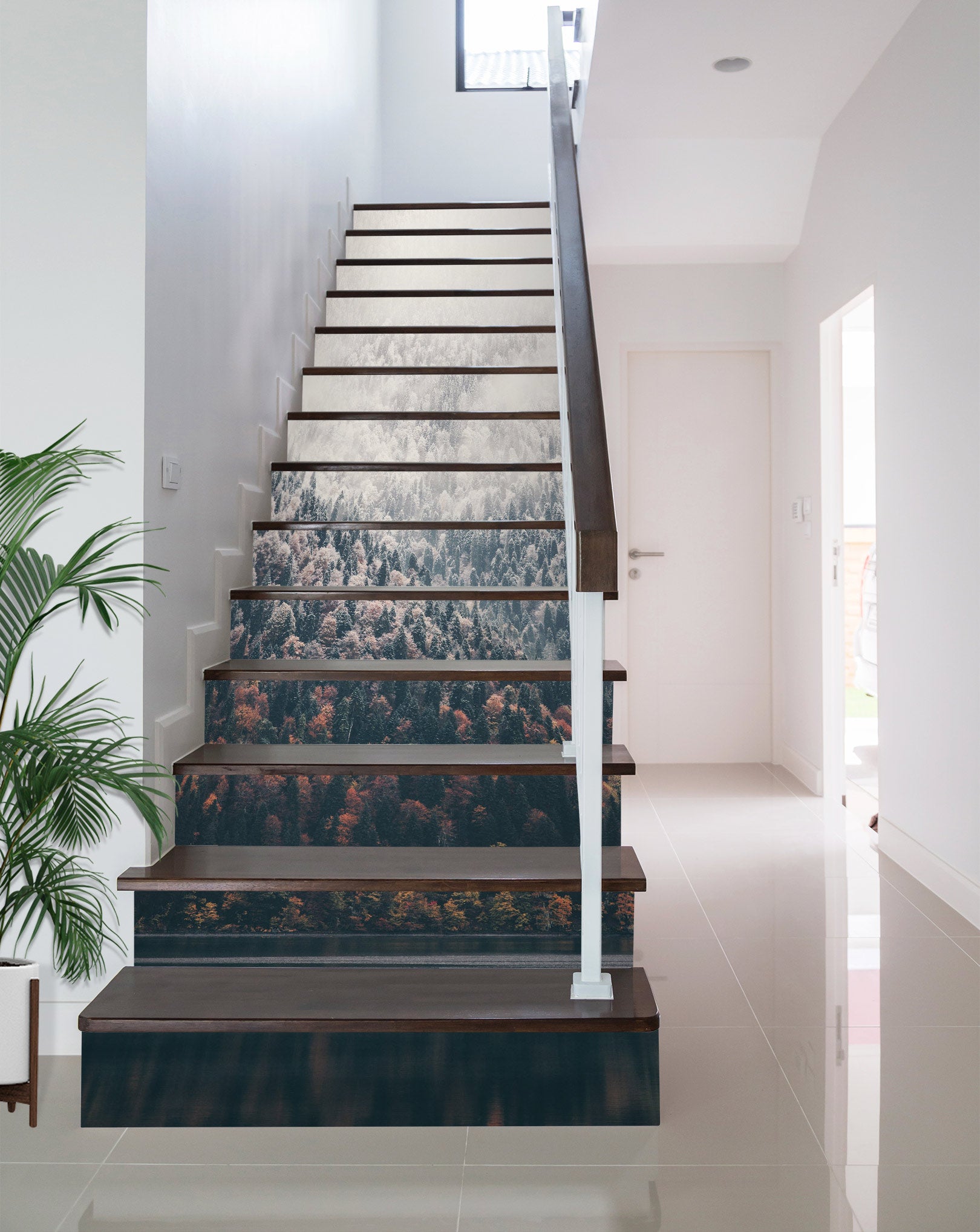 3D Everything Faded And Hazy 466 Stair Risers