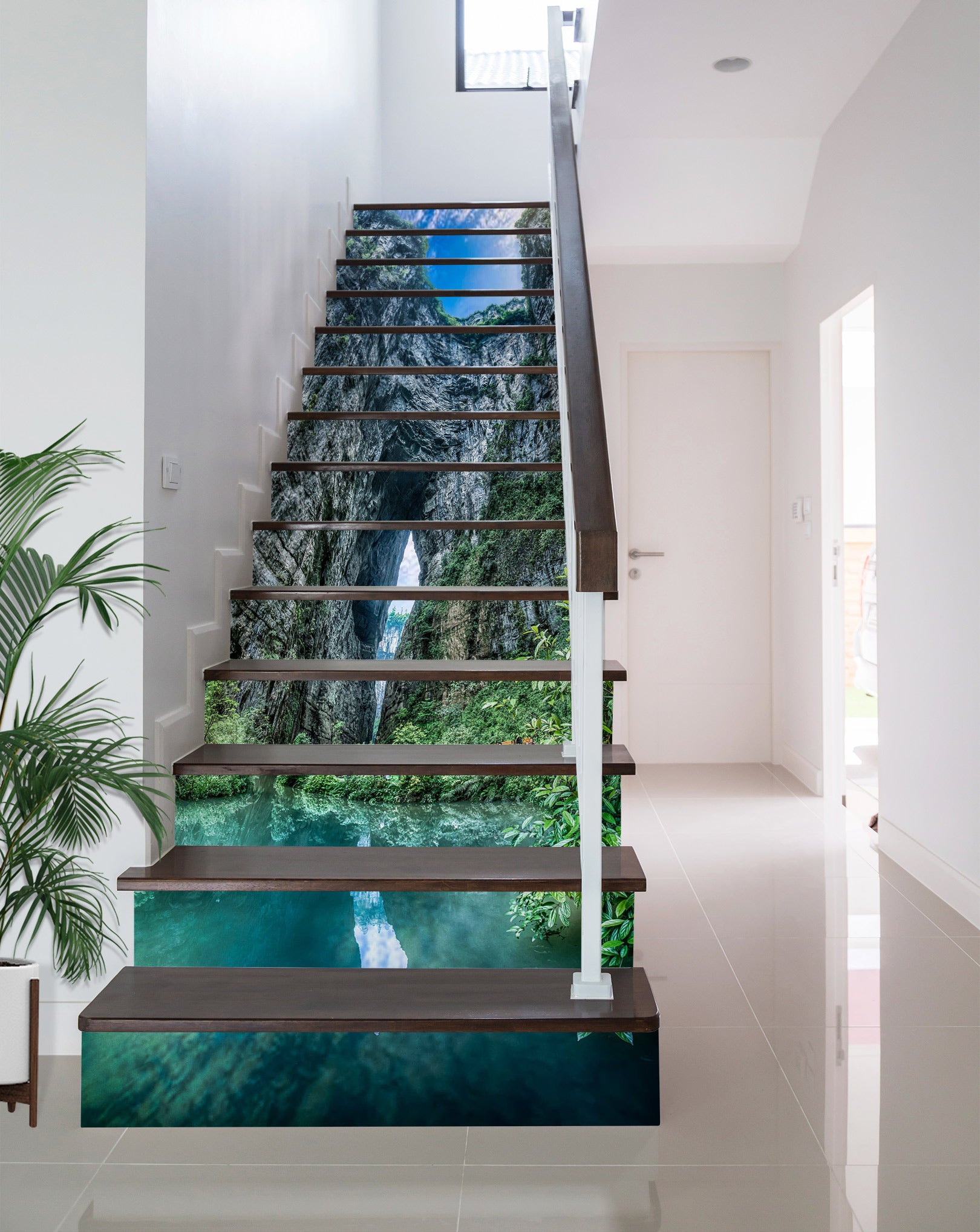 3D Distant Valley 249 Stair Risers