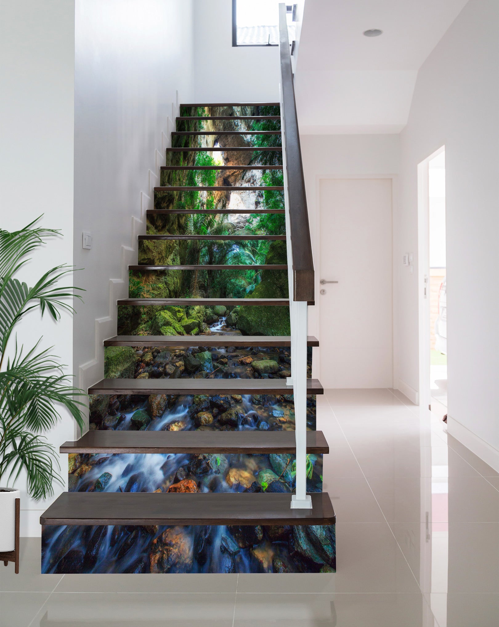 3D Bleak Deep Woods 366 Stair Risers