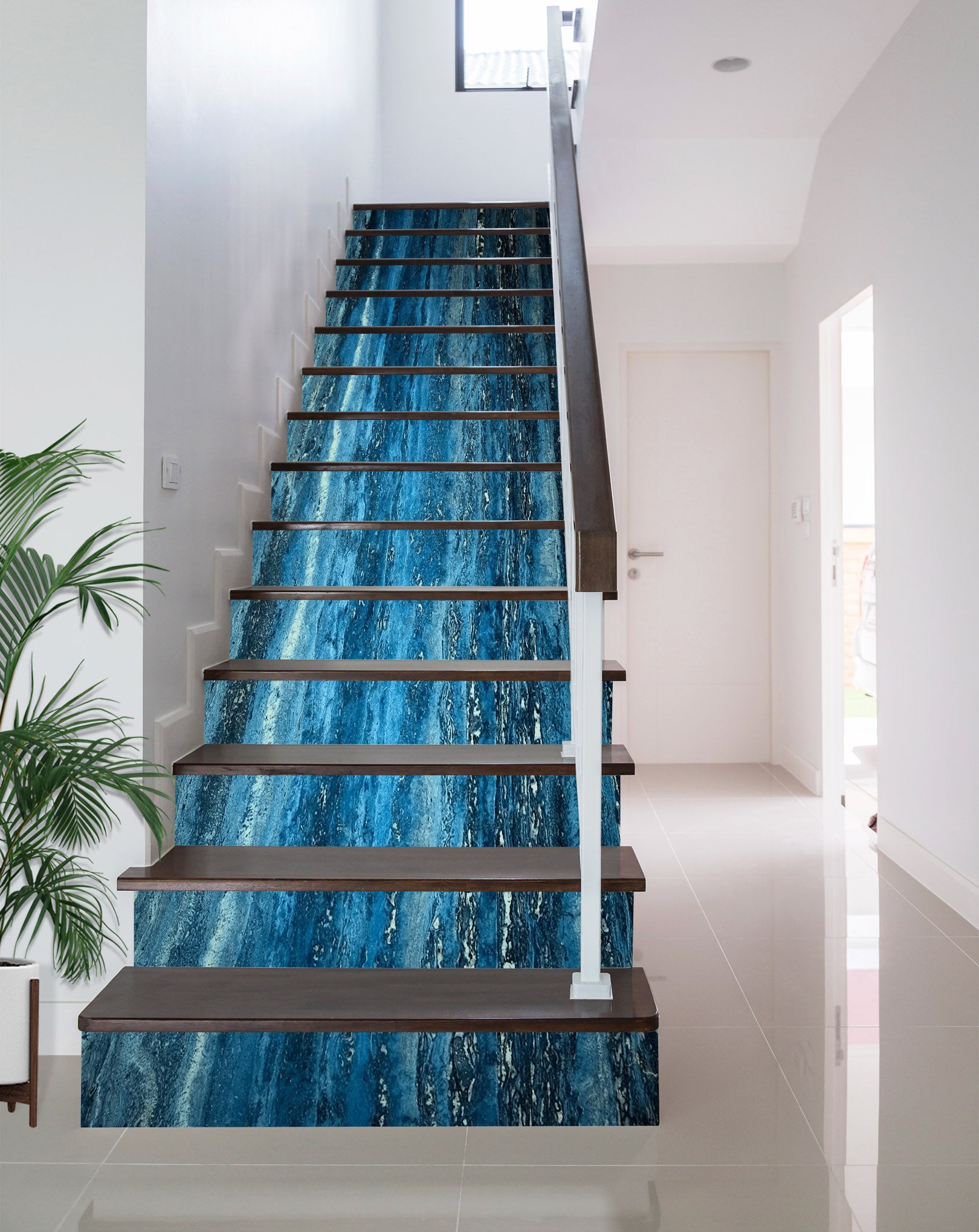 3D Blue Tandem 617 Stair Risers