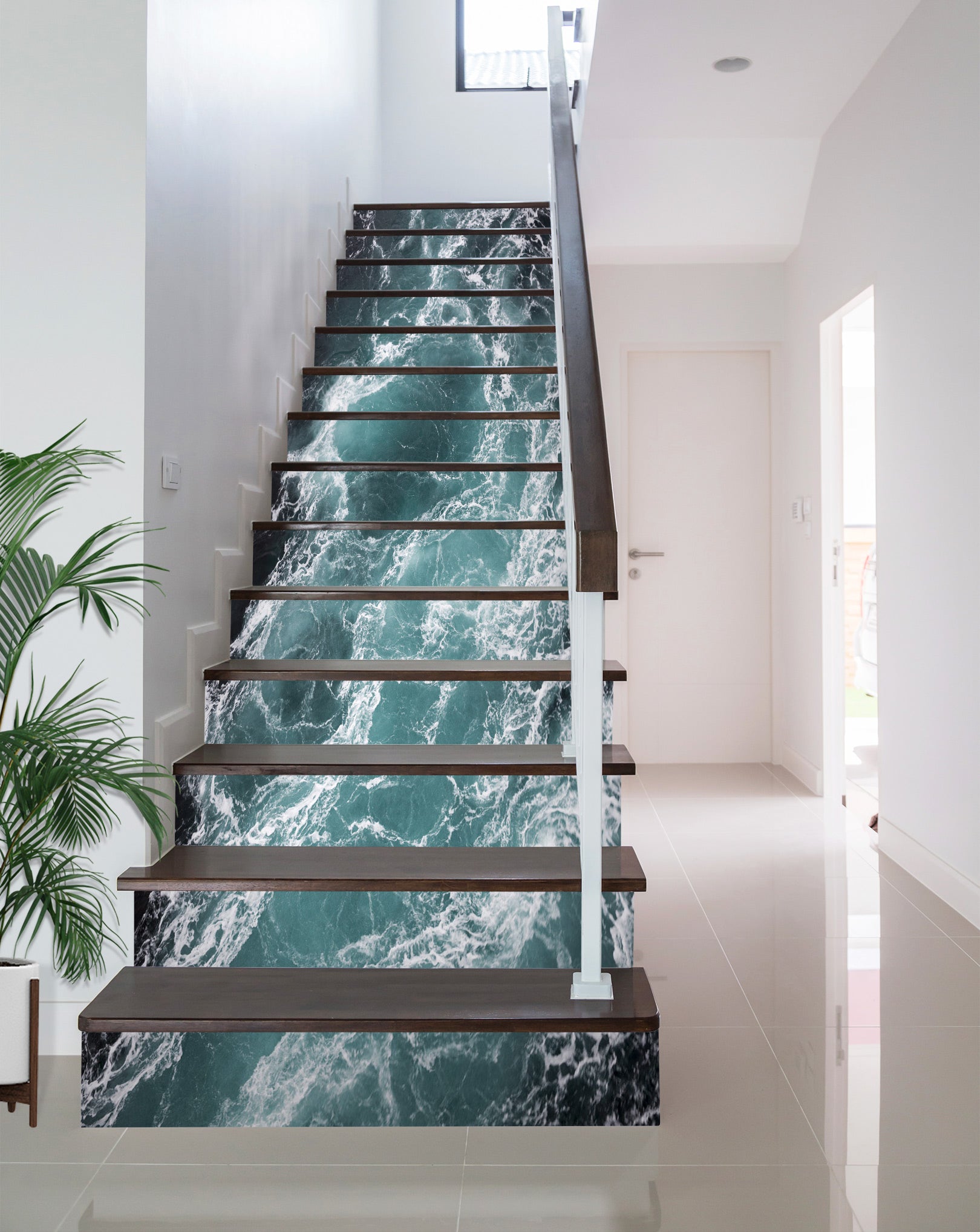 3D River Surging 243 Stair Risers