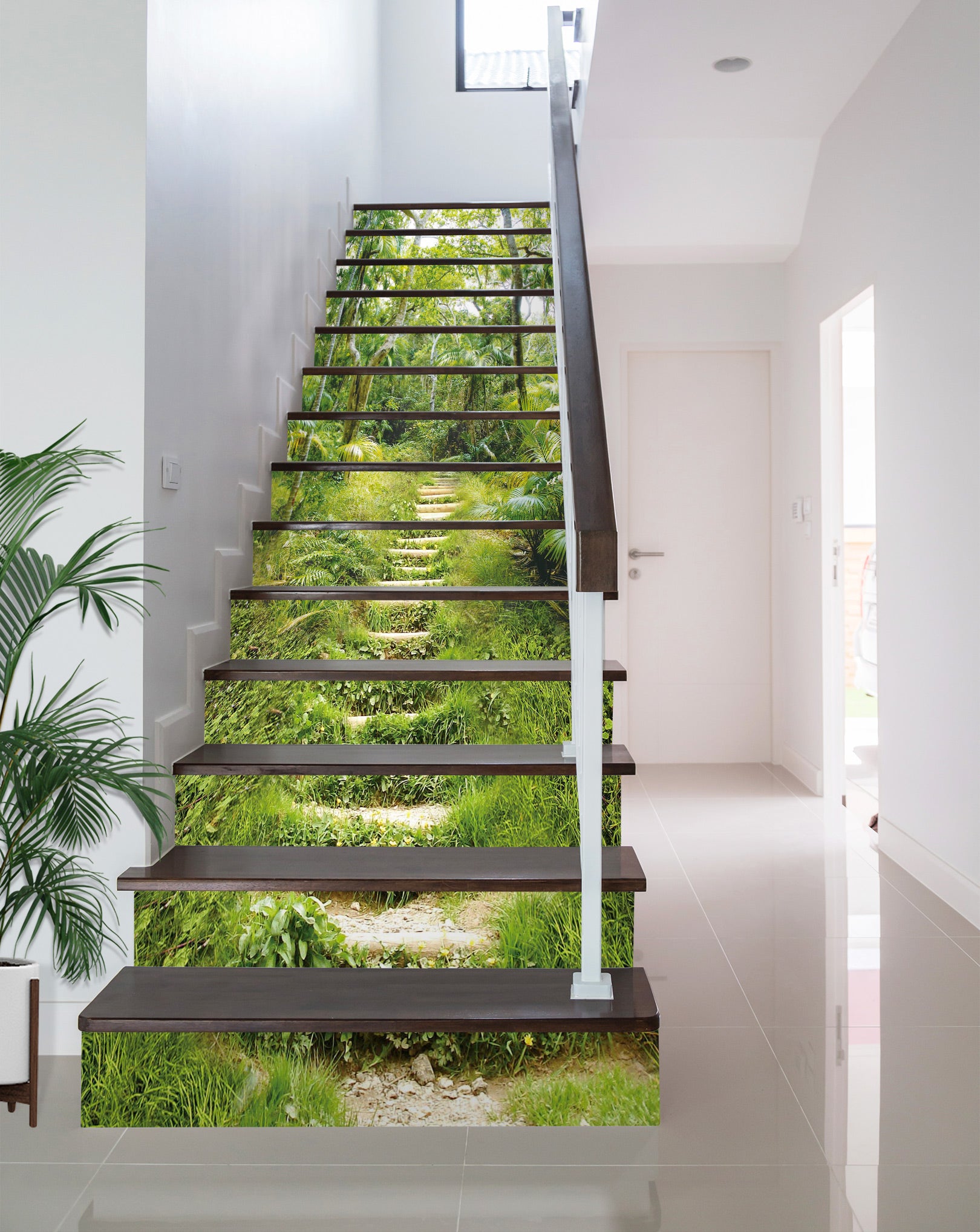 3D Grass Steps 005 Stair Risers