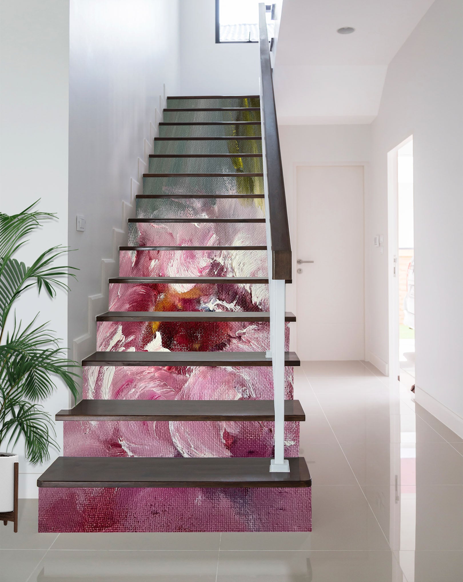 3D Flower Paint 2176 Skromova Marina Stair Risers