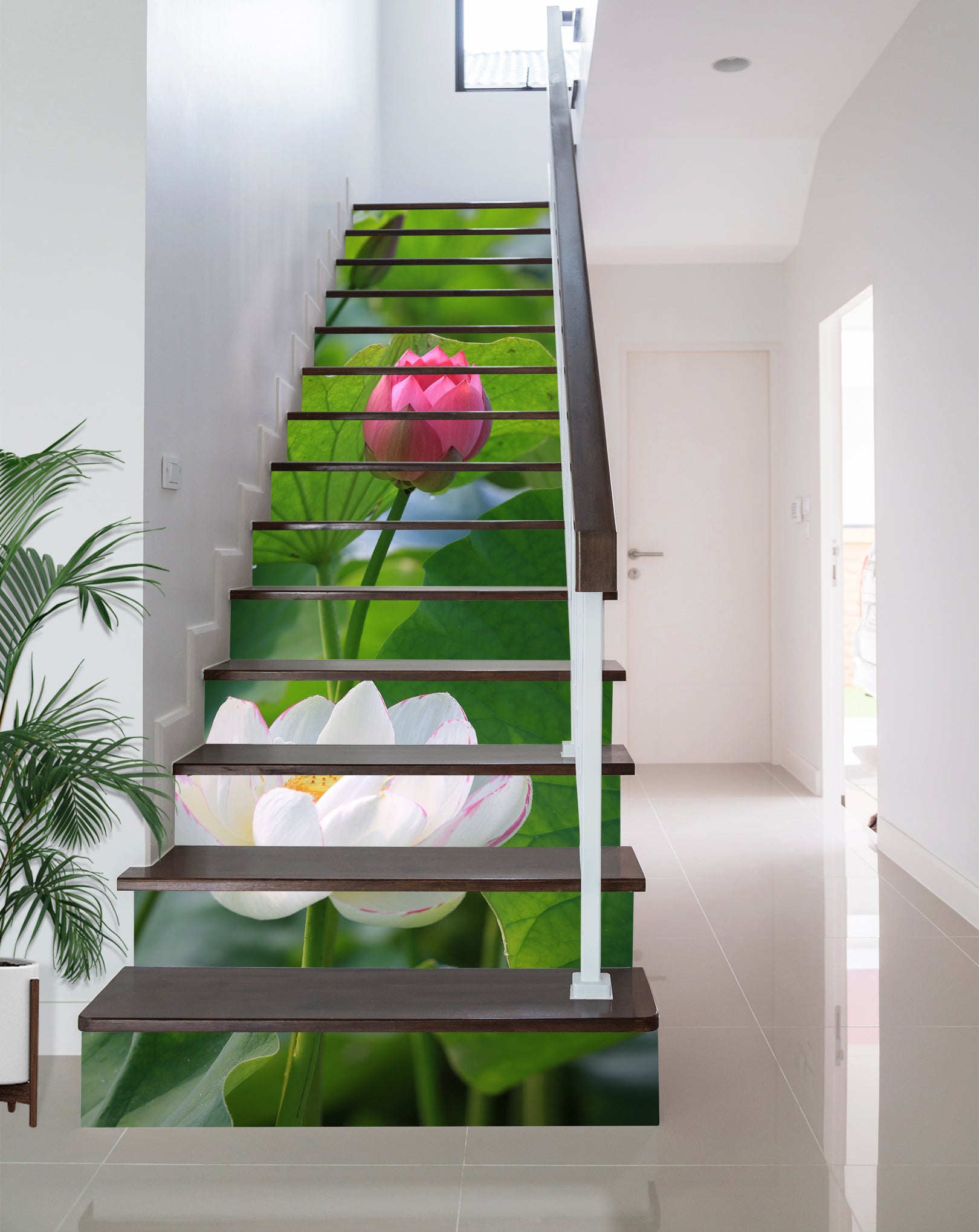 3D Two Color Lotus 454 Stair Risers