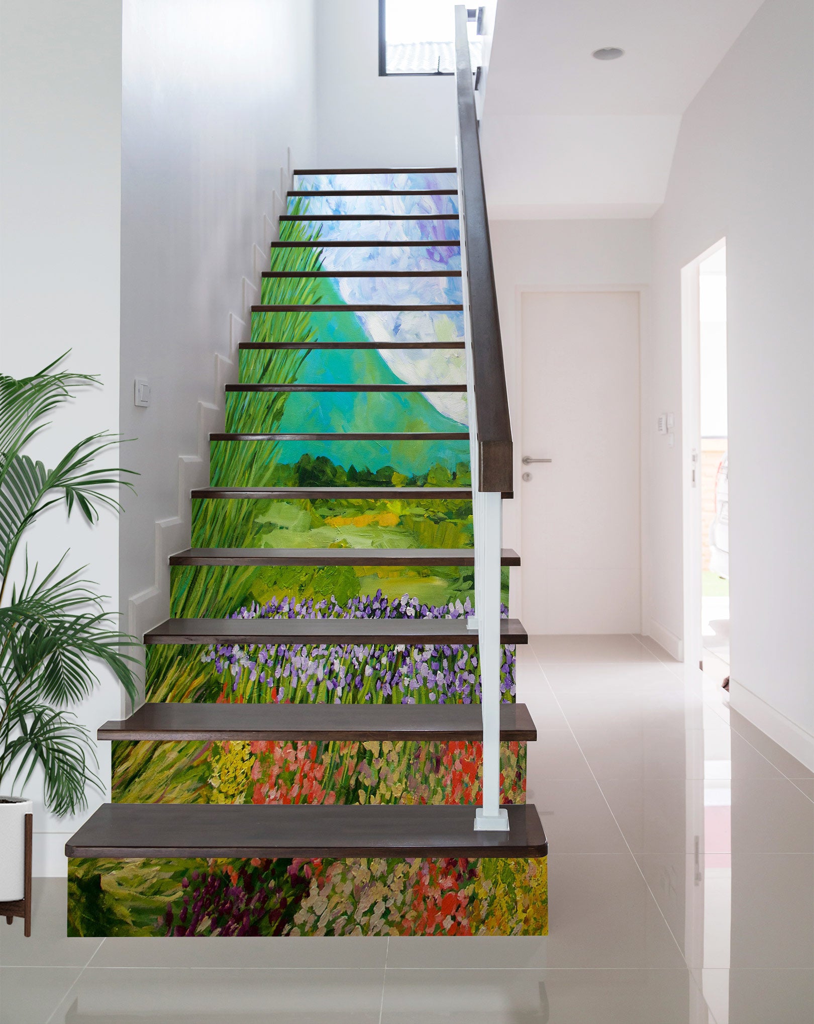 3D Meadow Flower Hillside 90102 Allan P. Friedlander Stair Risers