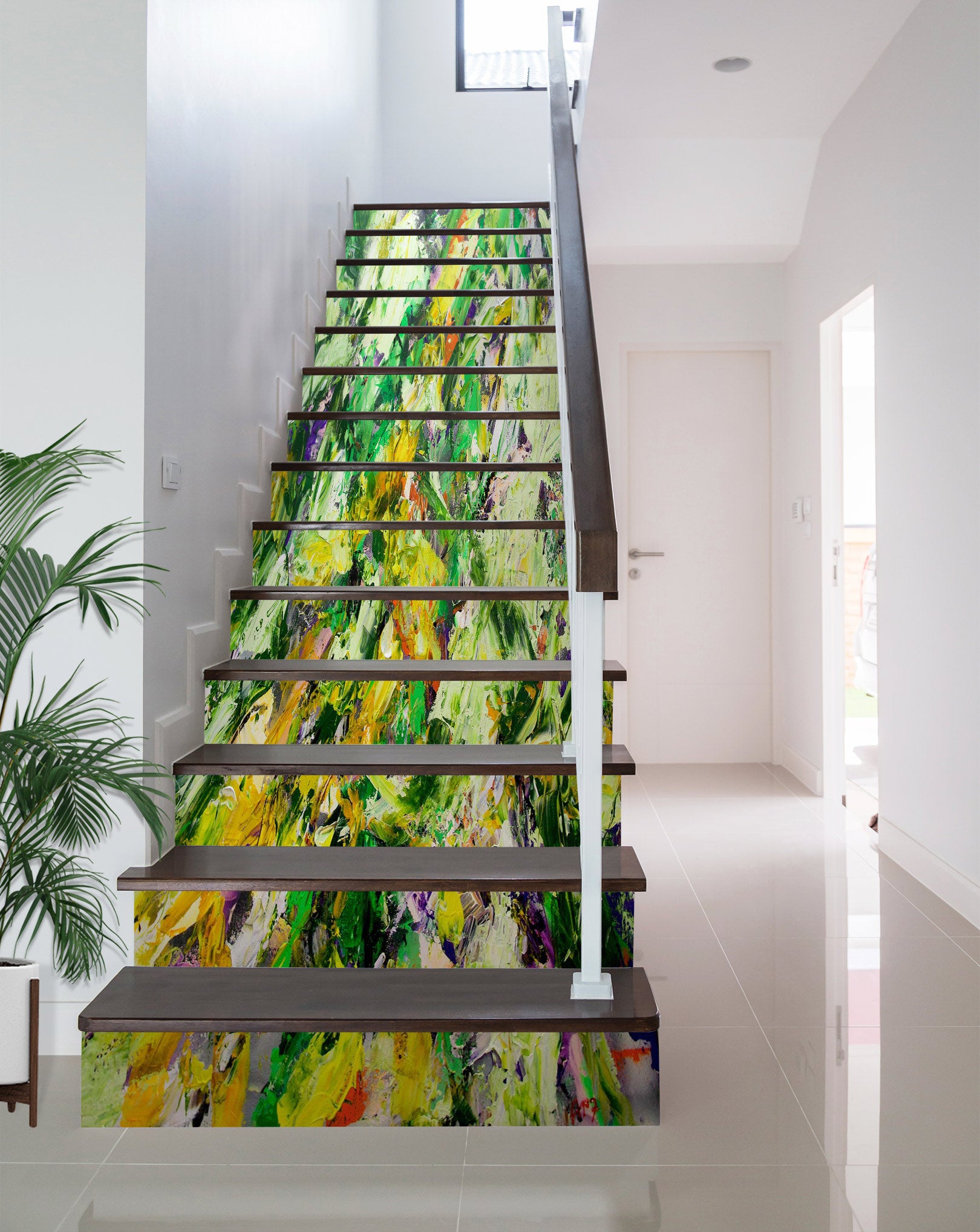 3D Green Oil Painting 9090 Allan P. Friedlander Stair Risers