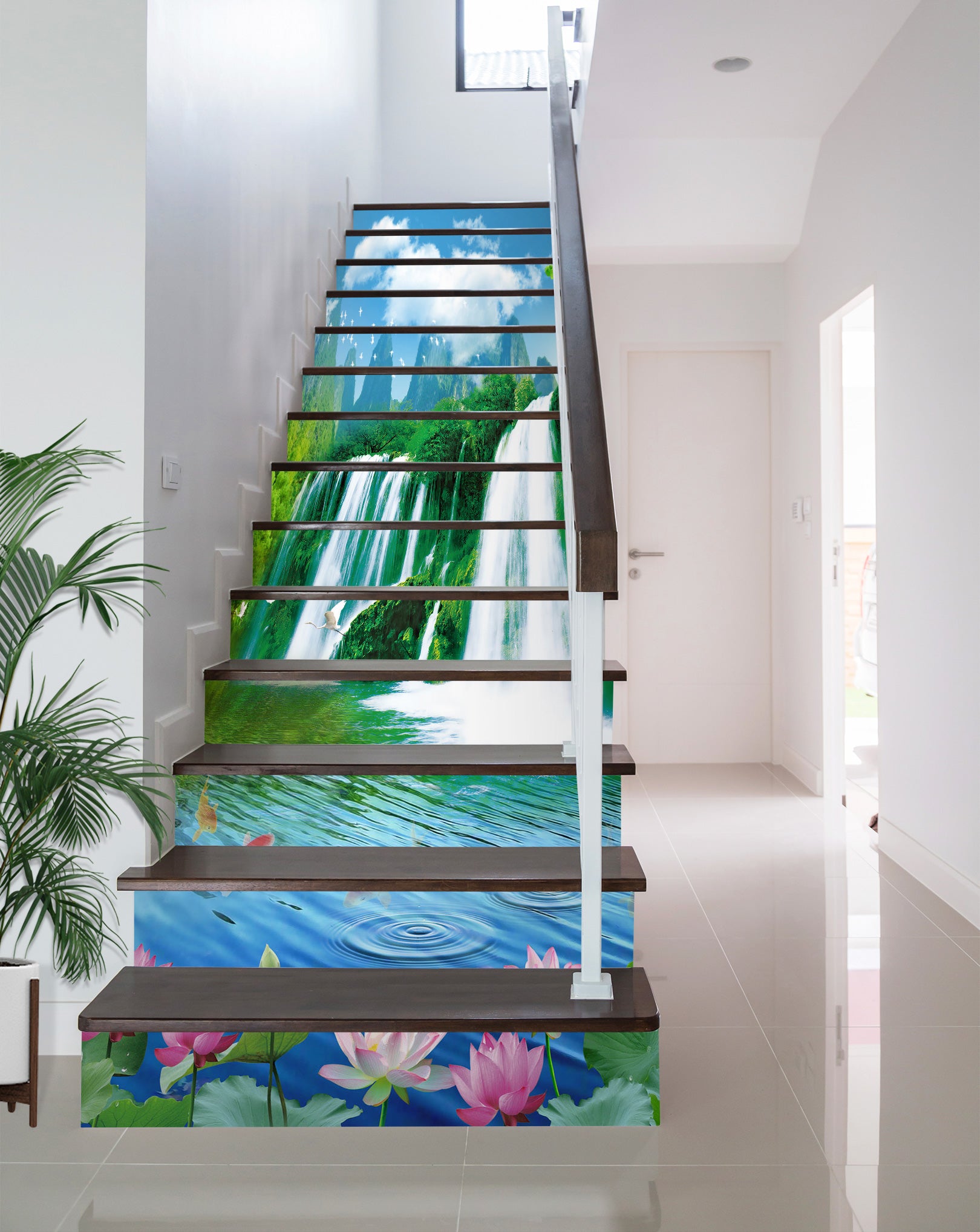 3D Beautiful Scenery 028 Stair Risers
