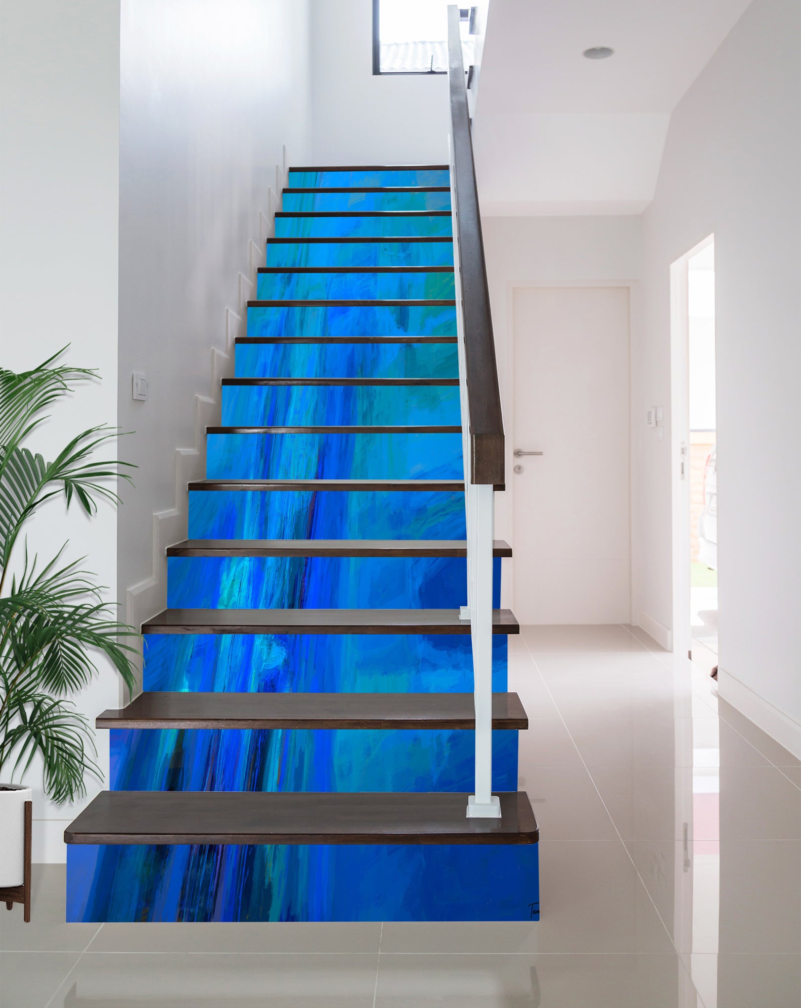 3D Blue 9470 Michael Tienhaara Stair Risers