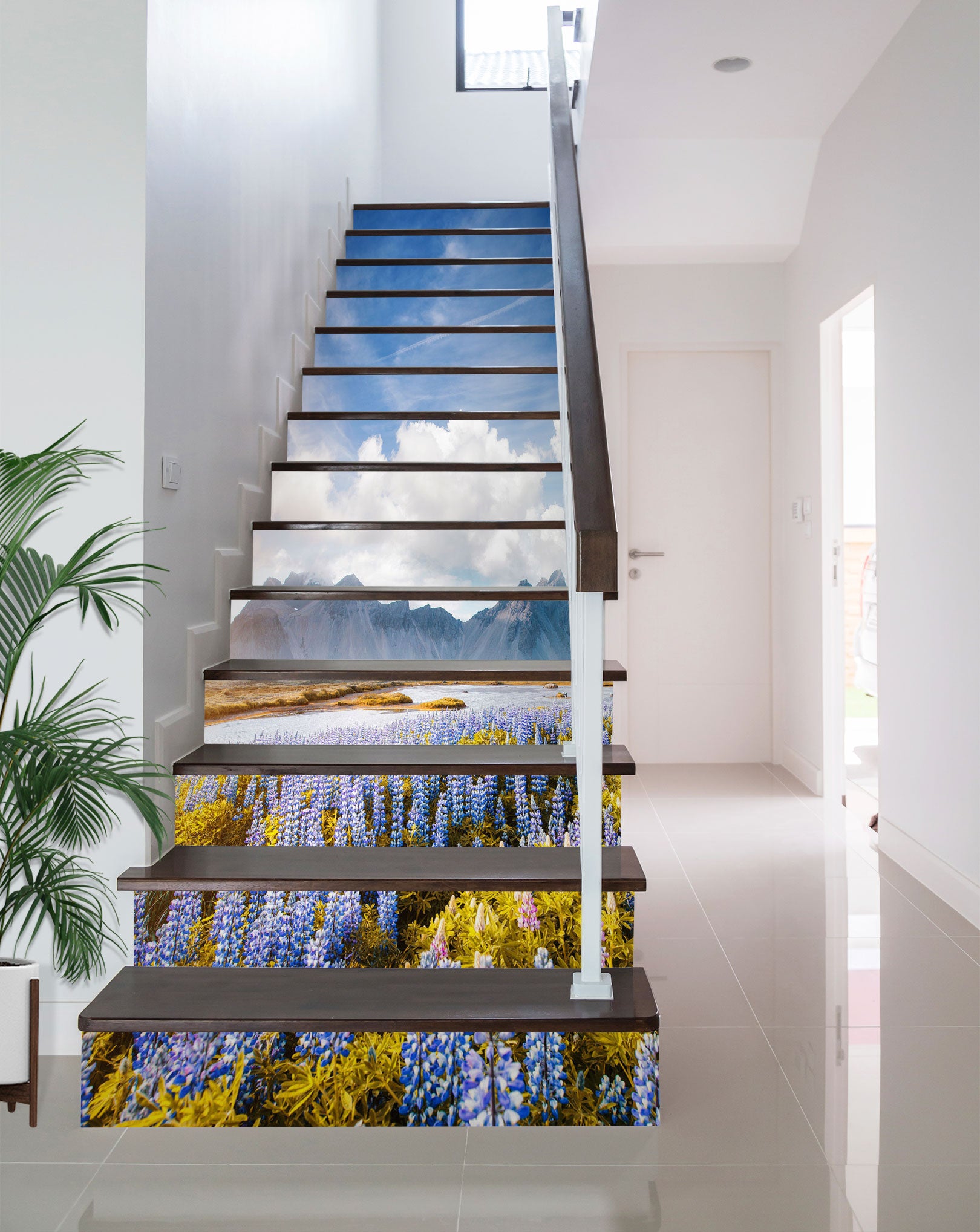 3D Fragrant And Charming Flower Field 426 Stair Risers