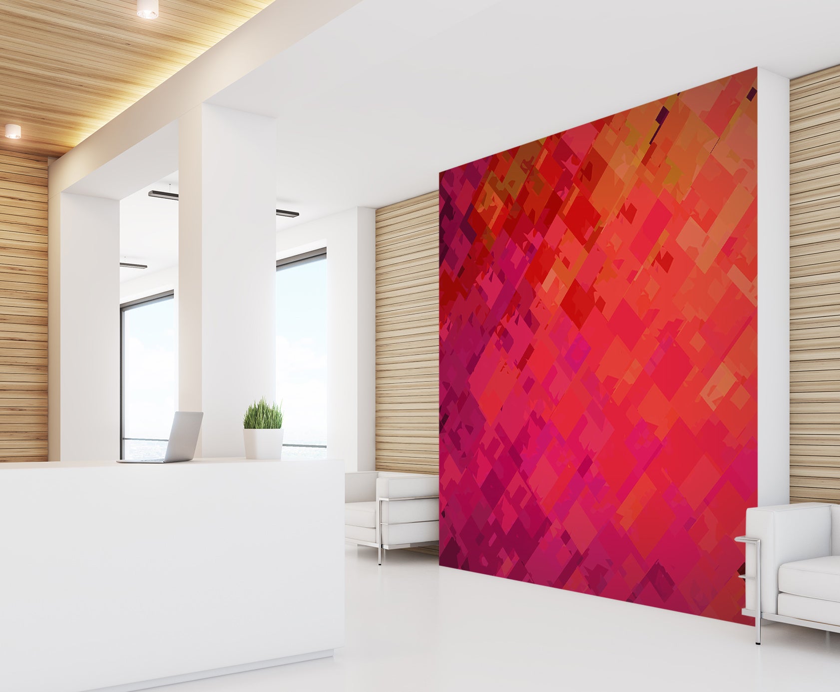 3D Orange Red Graffiti 1005 Shandra Smith Wall Mural Wall Murals