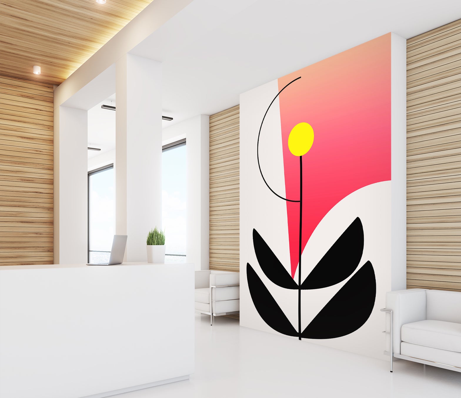 3D Golden Sun 1502 Boris Draschoff Wall Mural Wall Murals