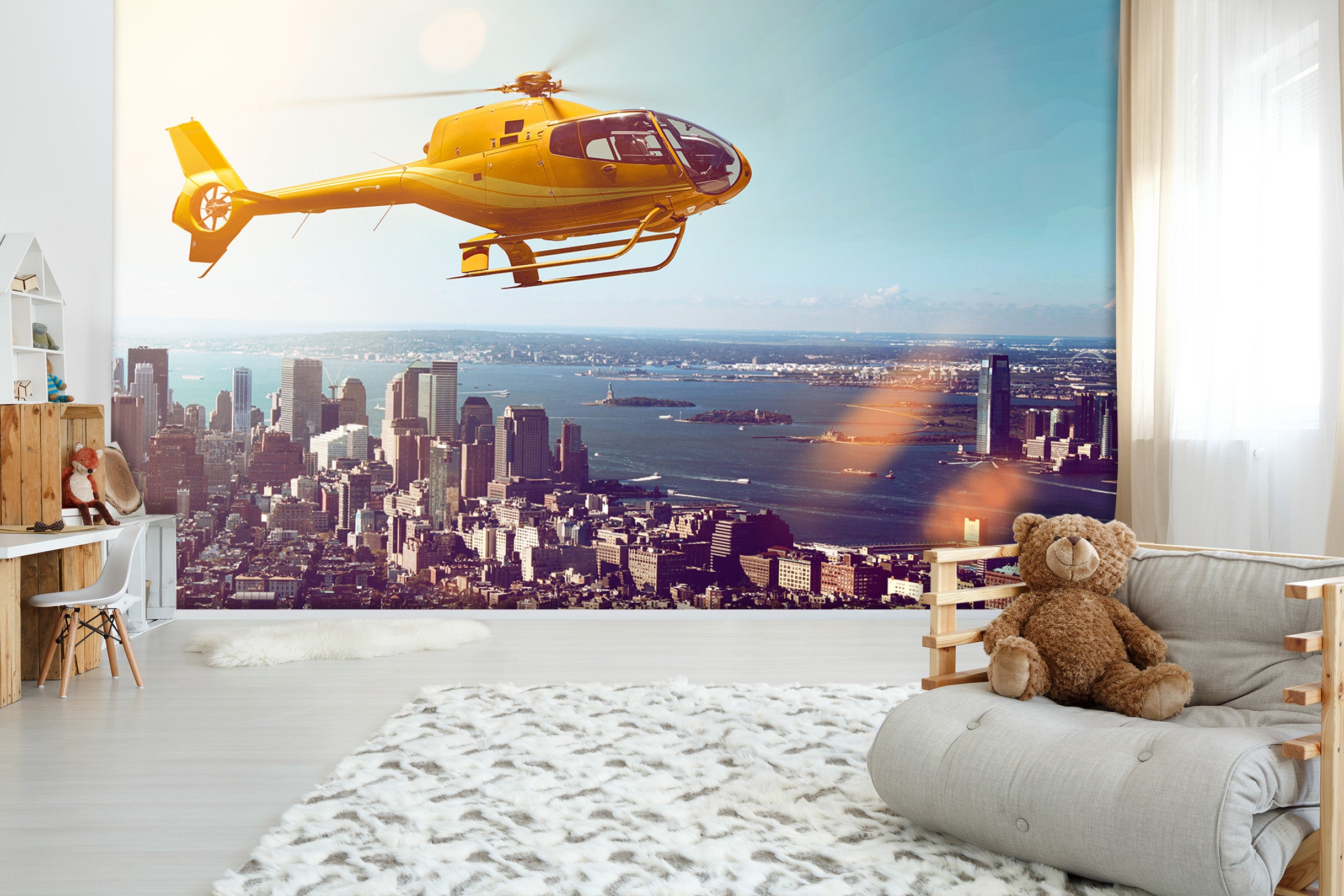 3D Urban Sea Plane 014 Vehicle Wall Murals