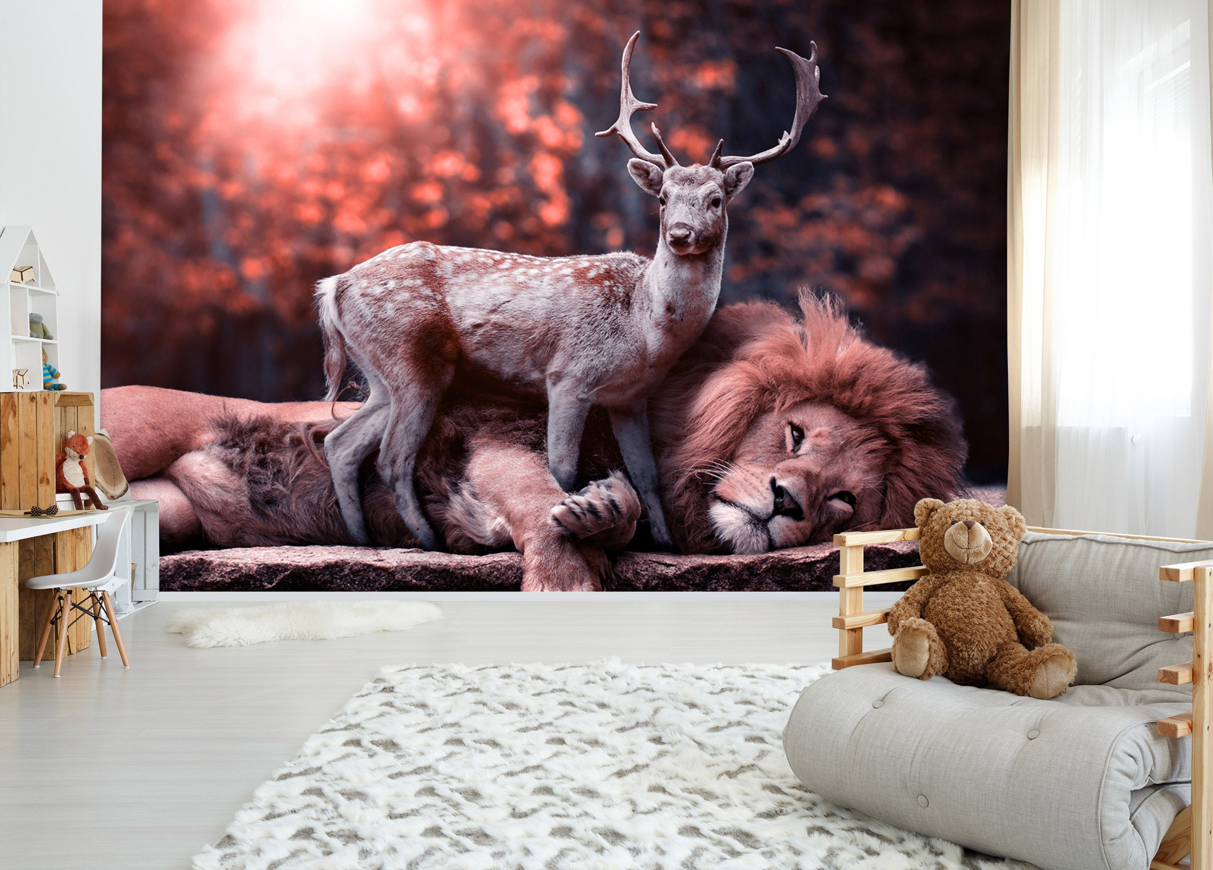 3D Sika Lion 164 Wall Murals