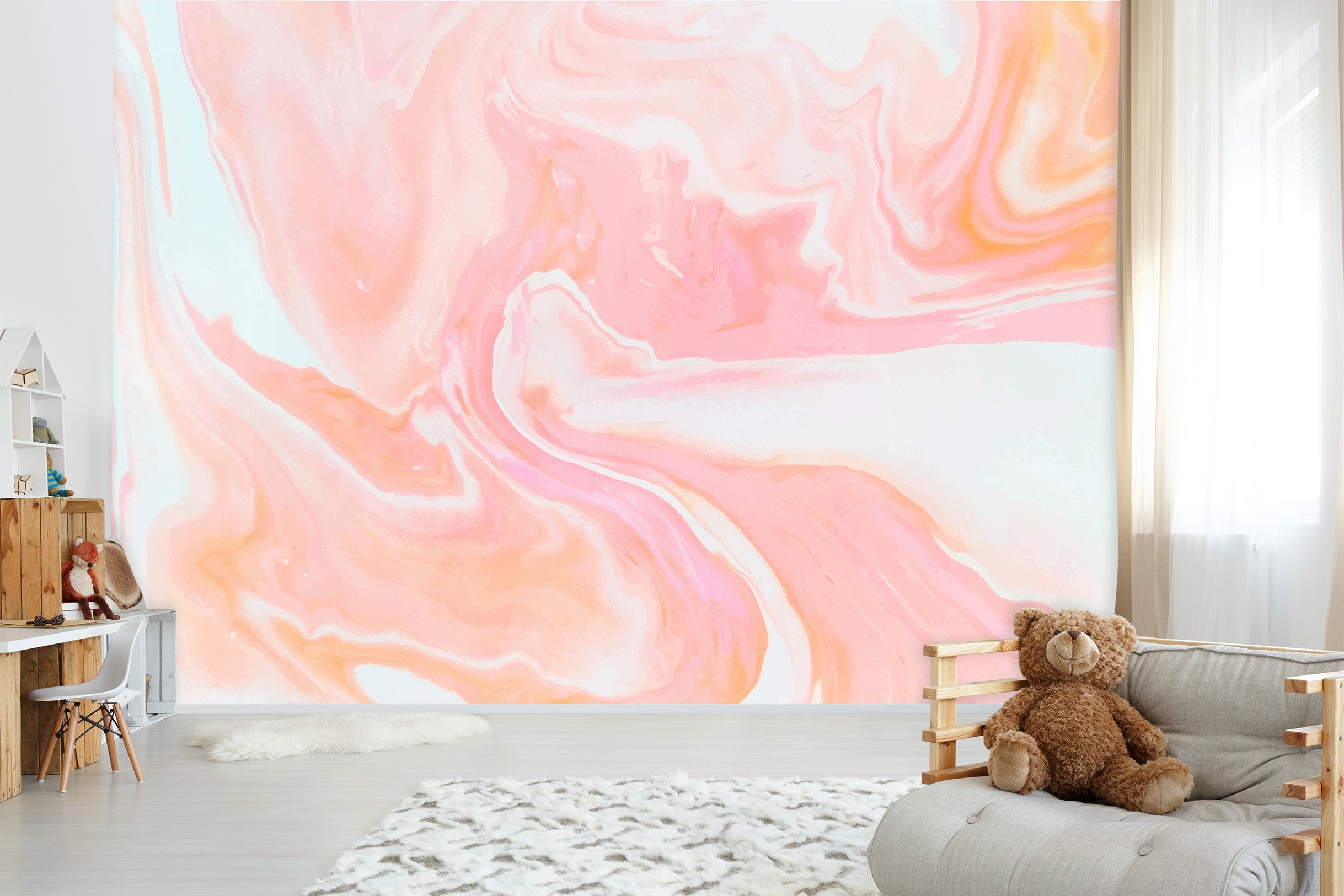 3D Pink Abstract 83 Wall Murals