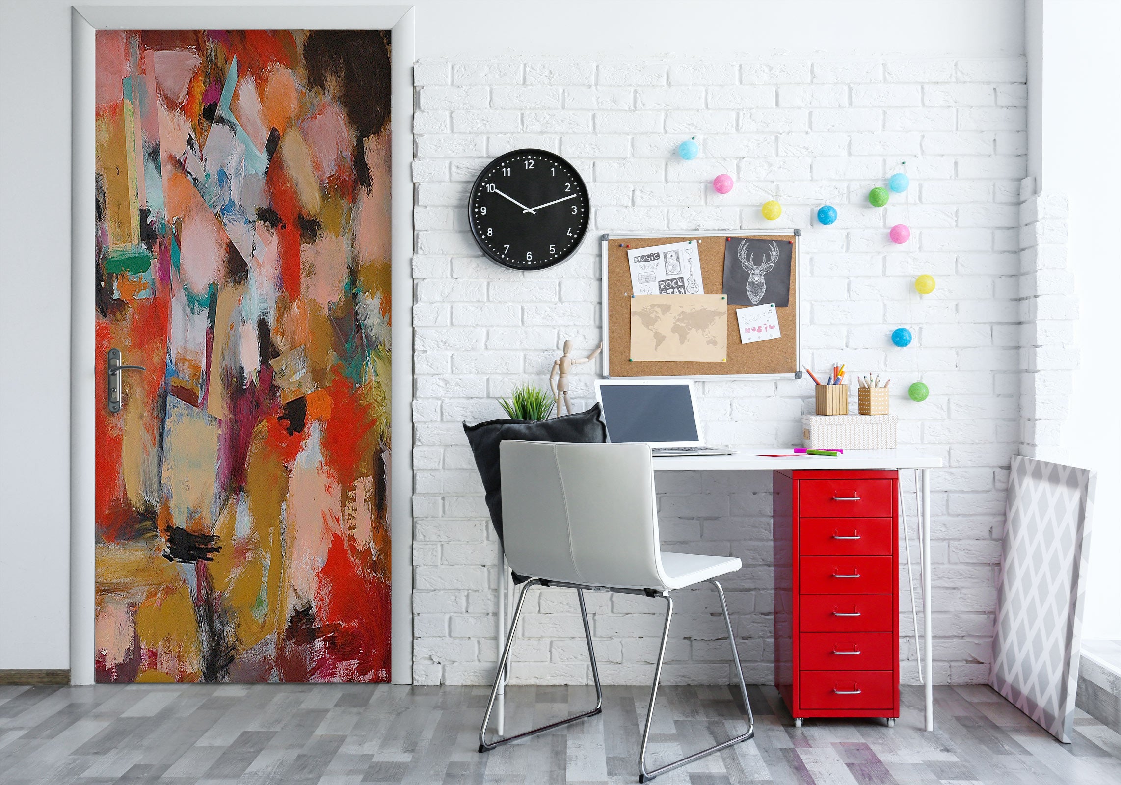 3D Paint Brush Pattern 9345 Allan P. Friedlander Door Mural