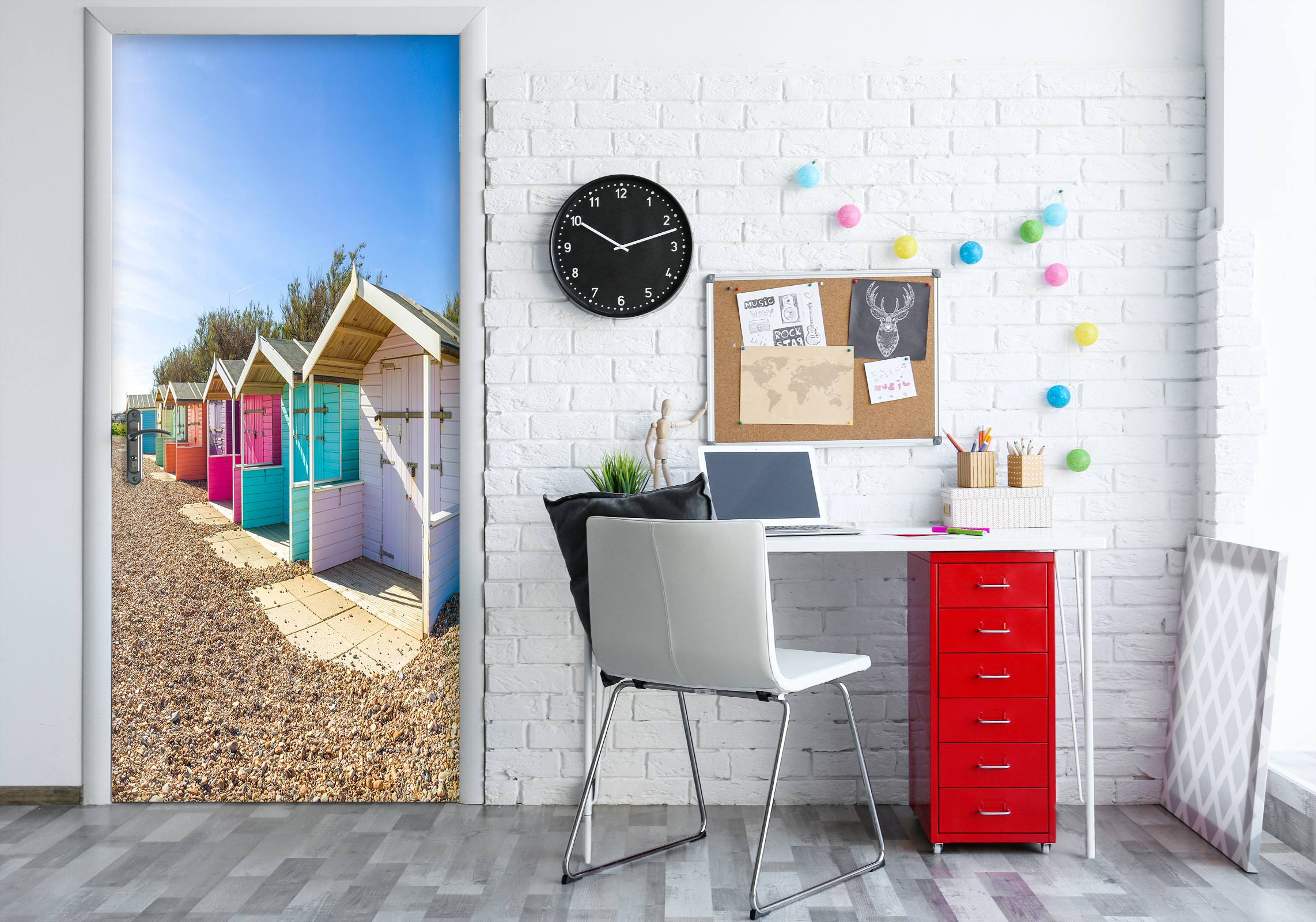 3D Color Chalet 10648 Assaf Frank Door Mural