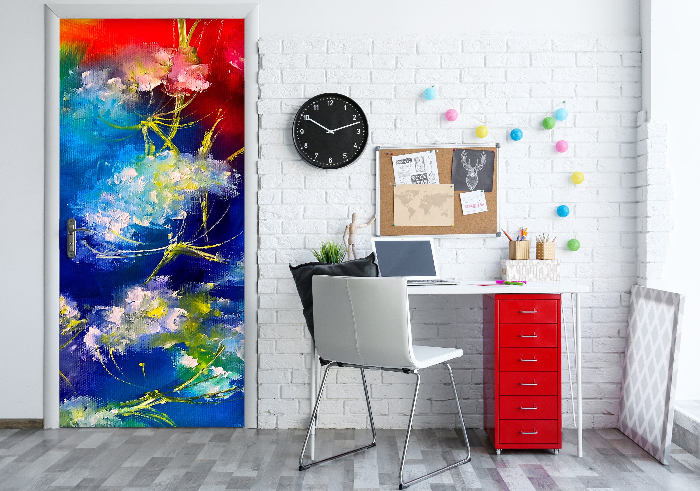 3D Art Flower 3312 Skromova Marina Door Mural