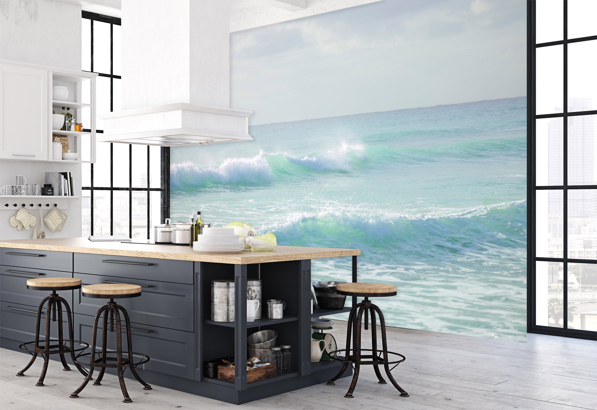 3D Vast Ocean 6234 Assaf Frank Wall Mural Wall Murals