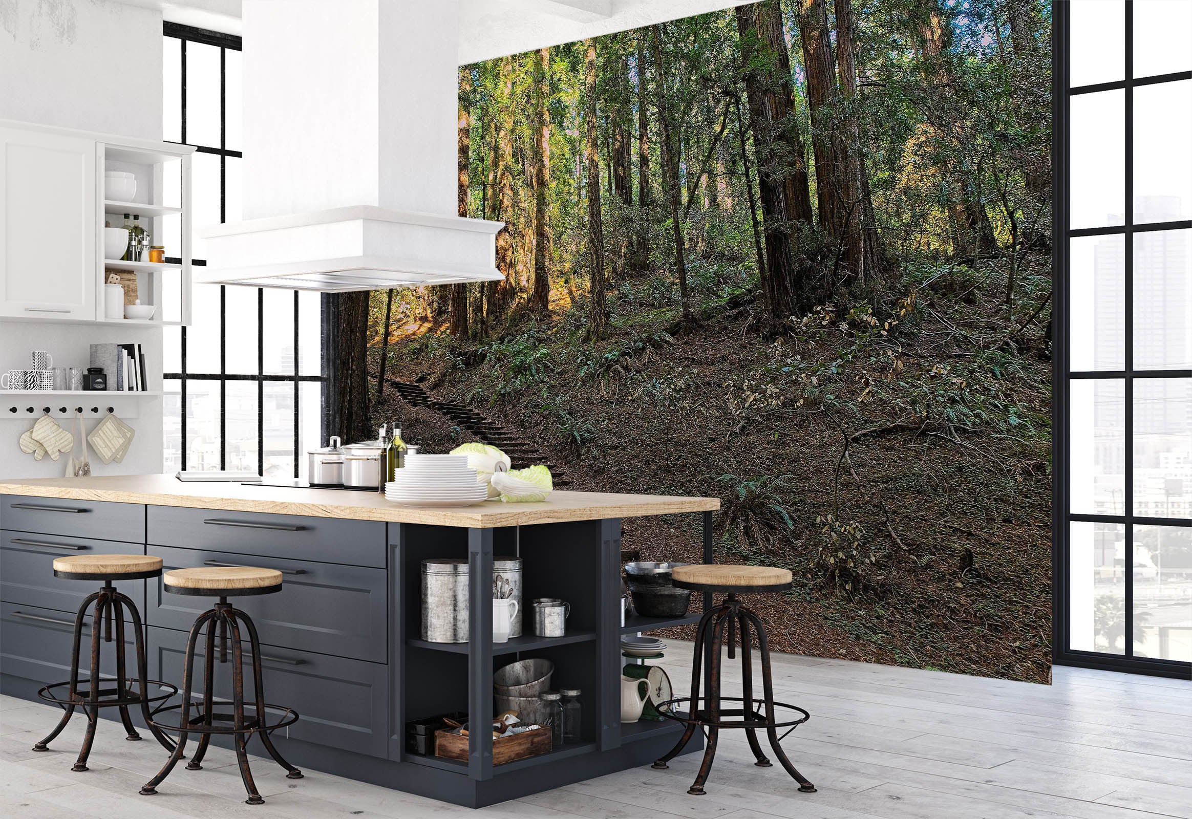 3D Forest Walkway 62078 Kathy Barefield Wall Mural Wall Murals