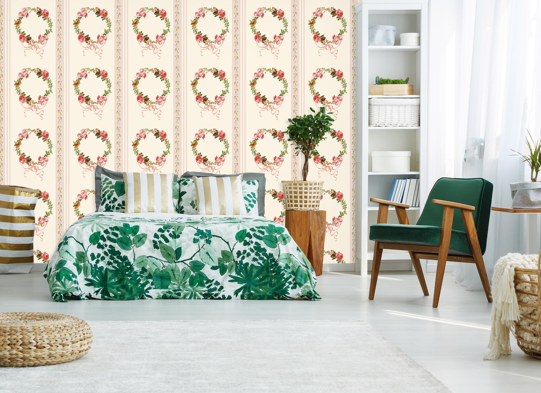 3D Beautiful Wreath 159 Uta Naumann Wall Mural Wall Murals