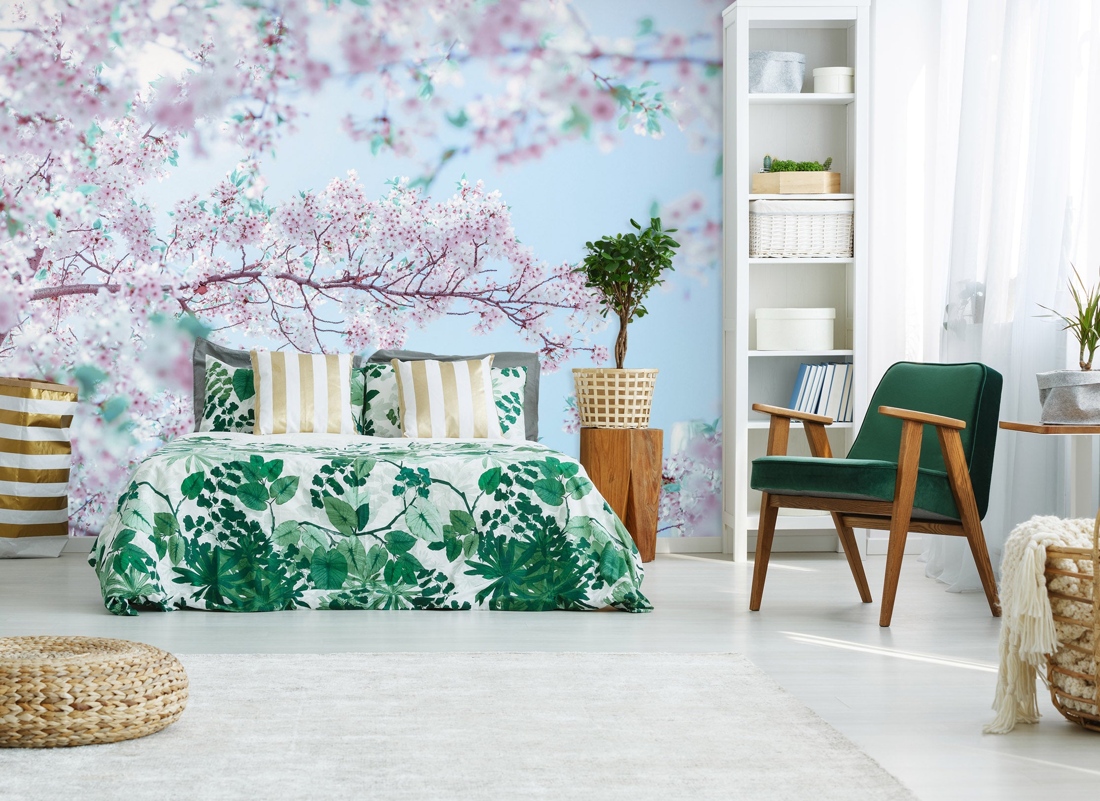 3D Pink Flower 6242 Assaf Frank Wall Mural Wall Murals