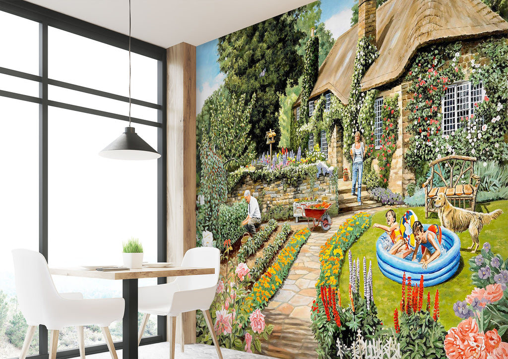 3D Summer Garden 1053 Trevor Mitchell Wall Mural Wall Murals | AJ Wallpaper