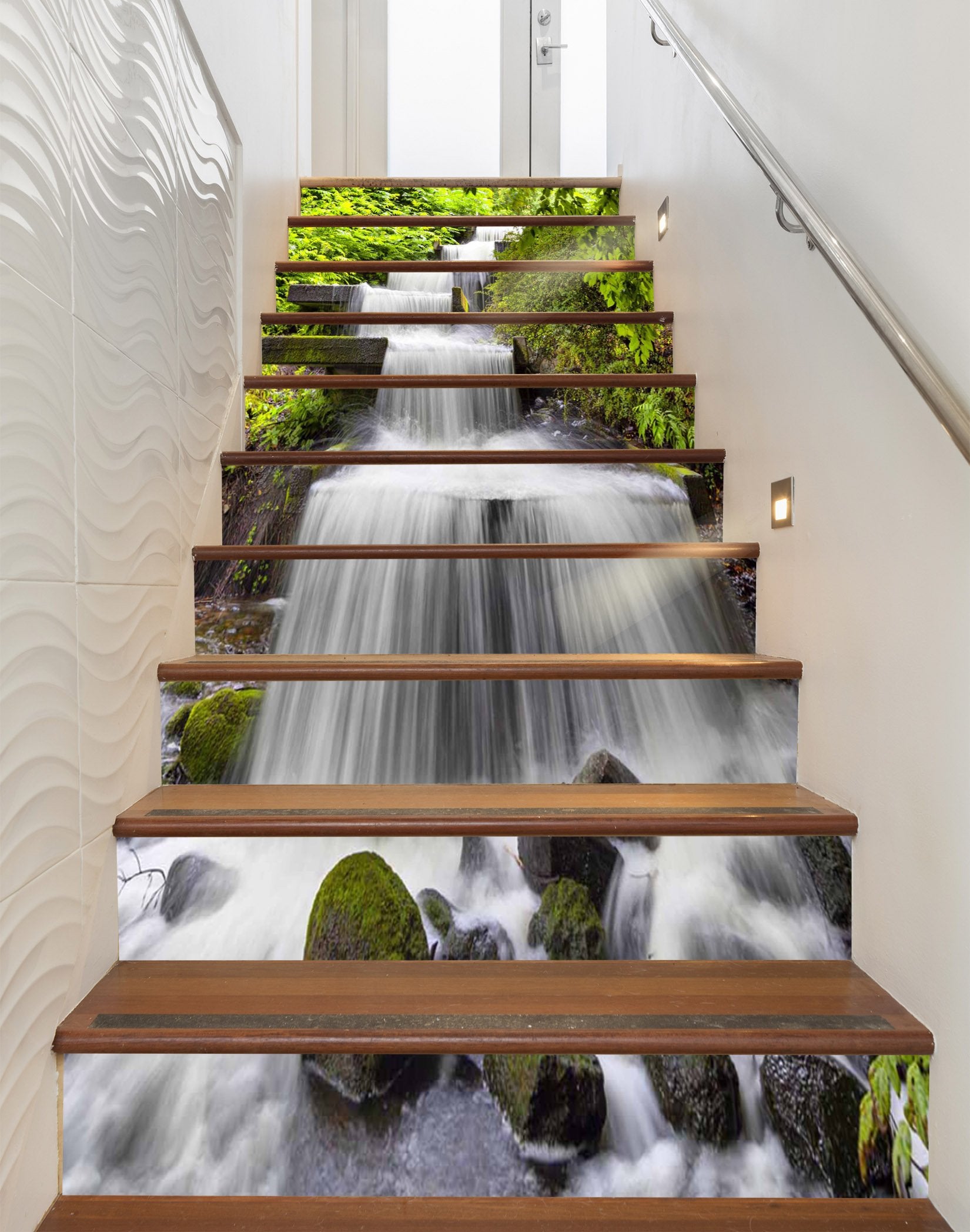 3D Beautiful River 1112 Stair Risers Wallpaper AJ Wallpaper 