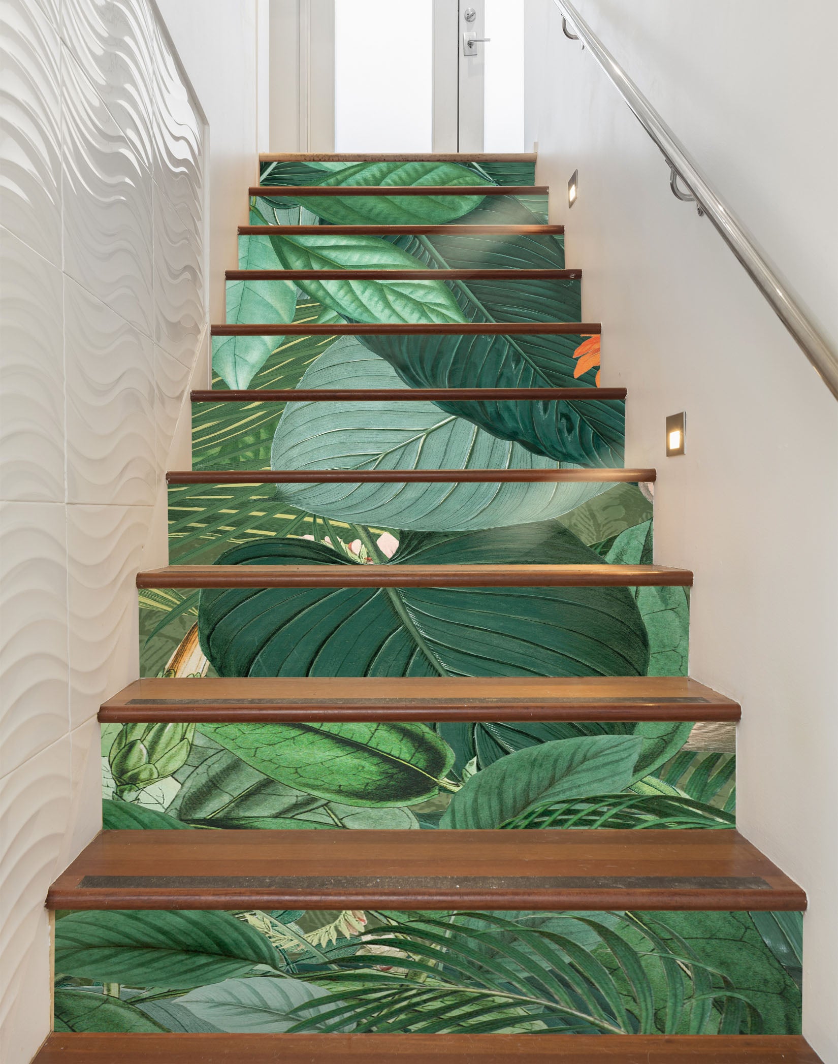 3D Leaves Jungle 109224 Andrea Haase Stair Risers