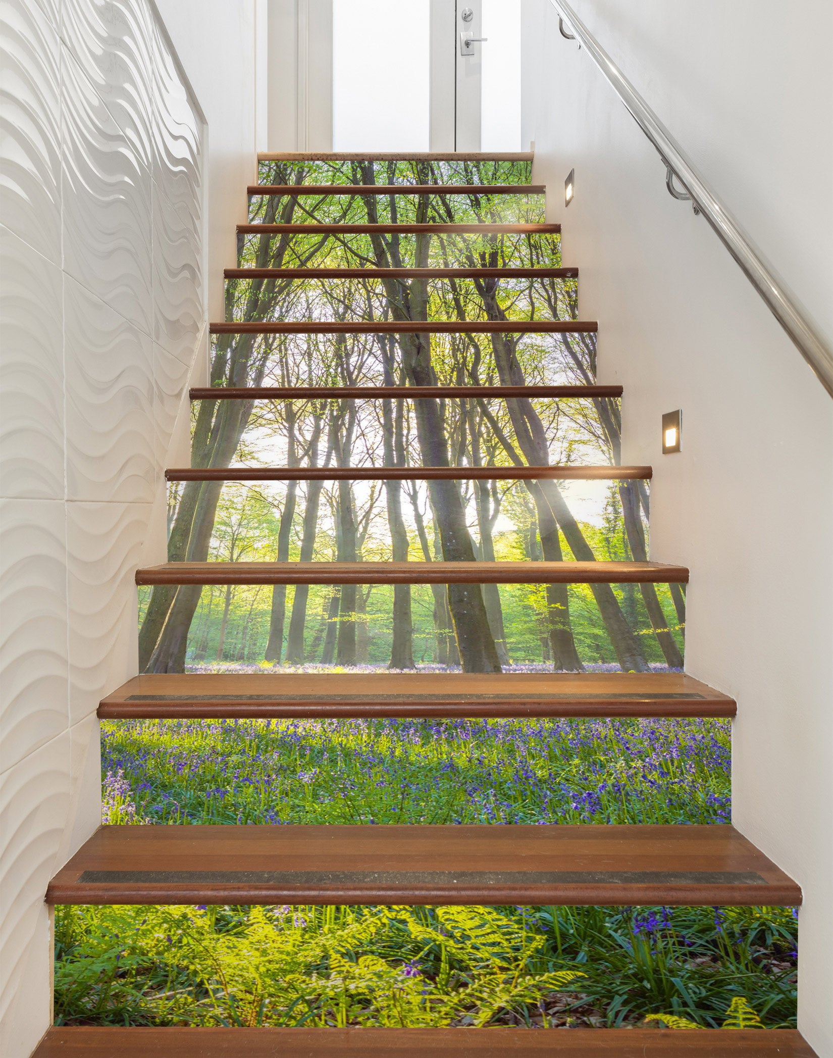 3D Green Woods 10966 Assaf Frank Stair Risers