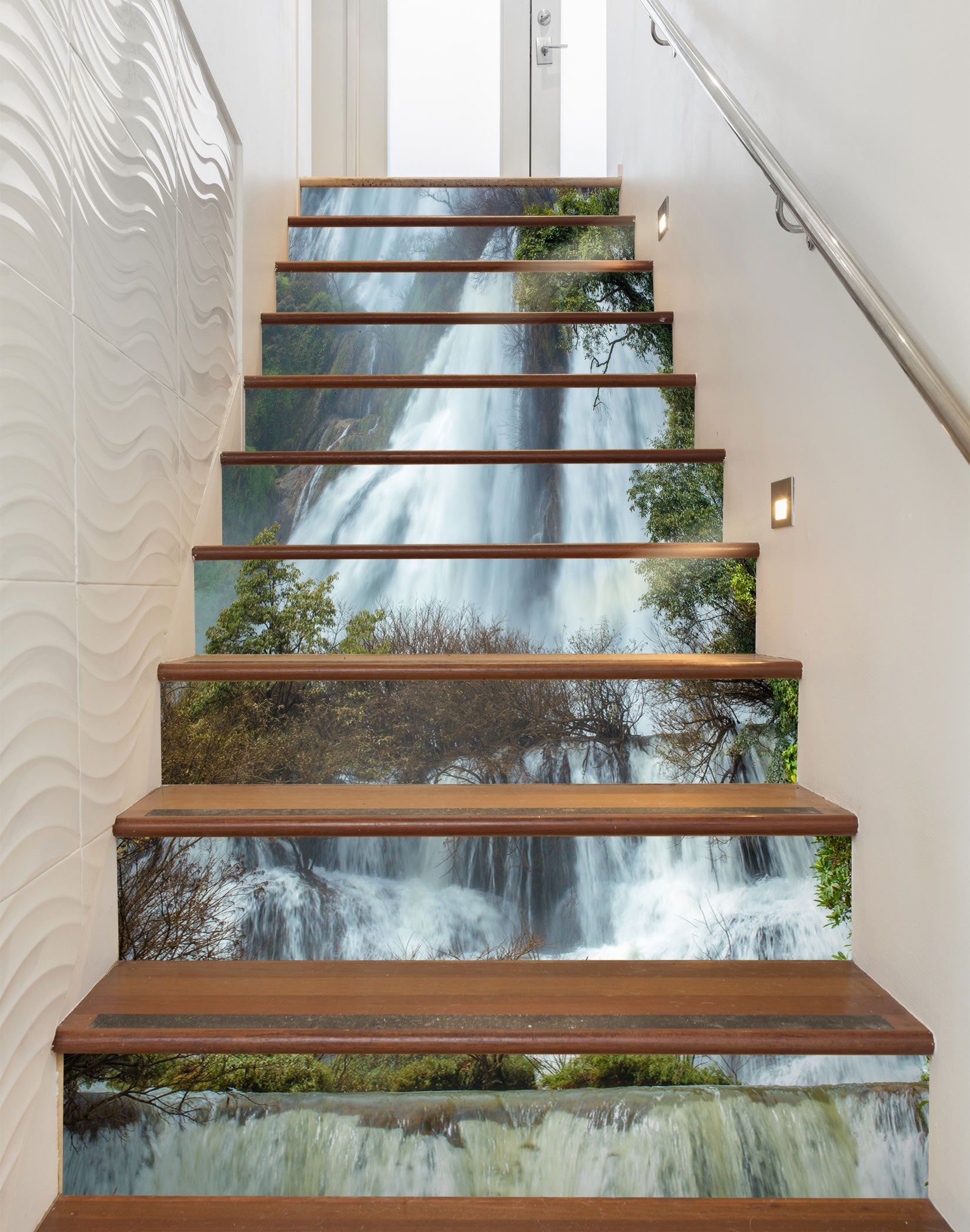 3D Enveloping Waterfall 331 Stair Risers