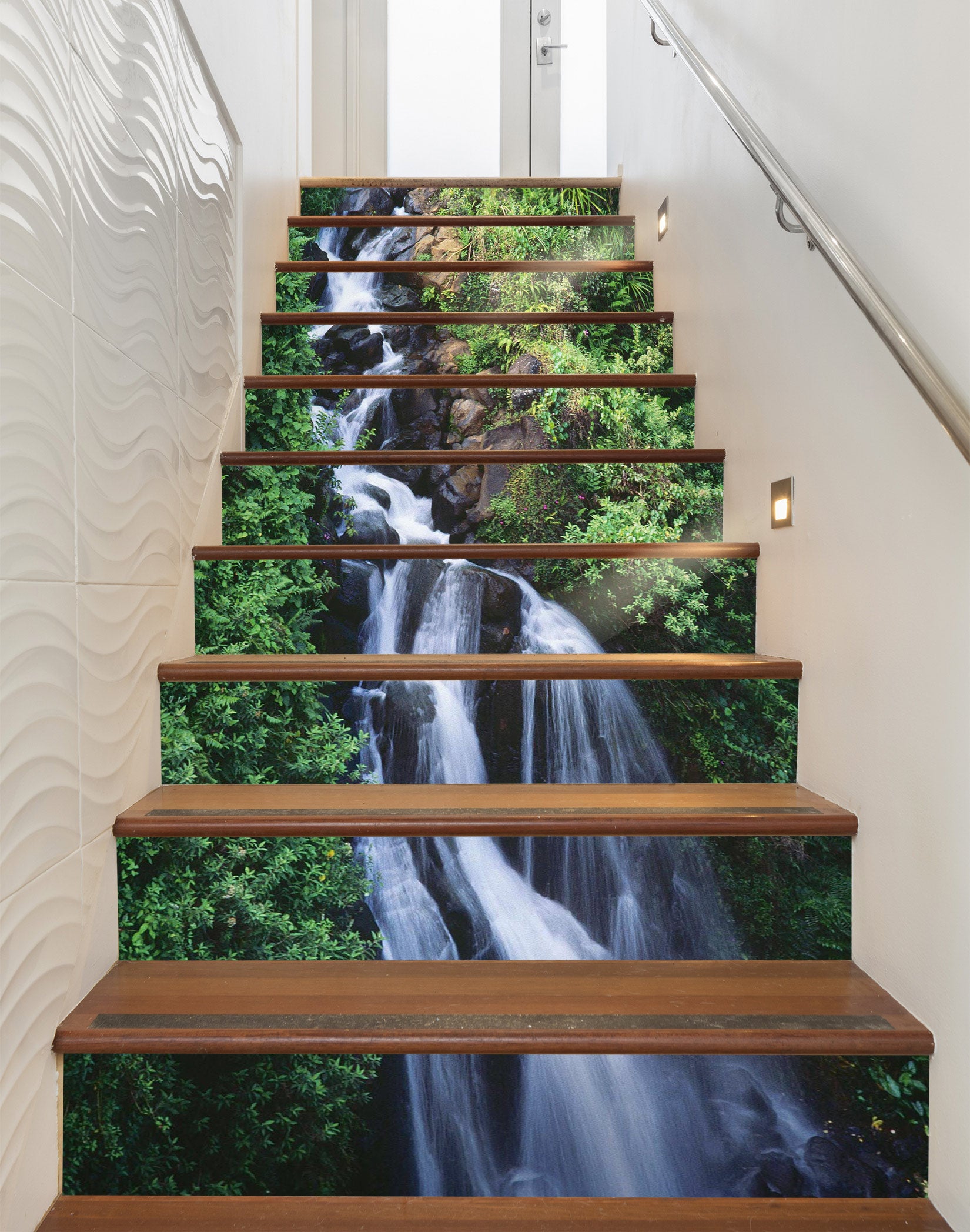 3D Forest Torrent 058 Stair Risers