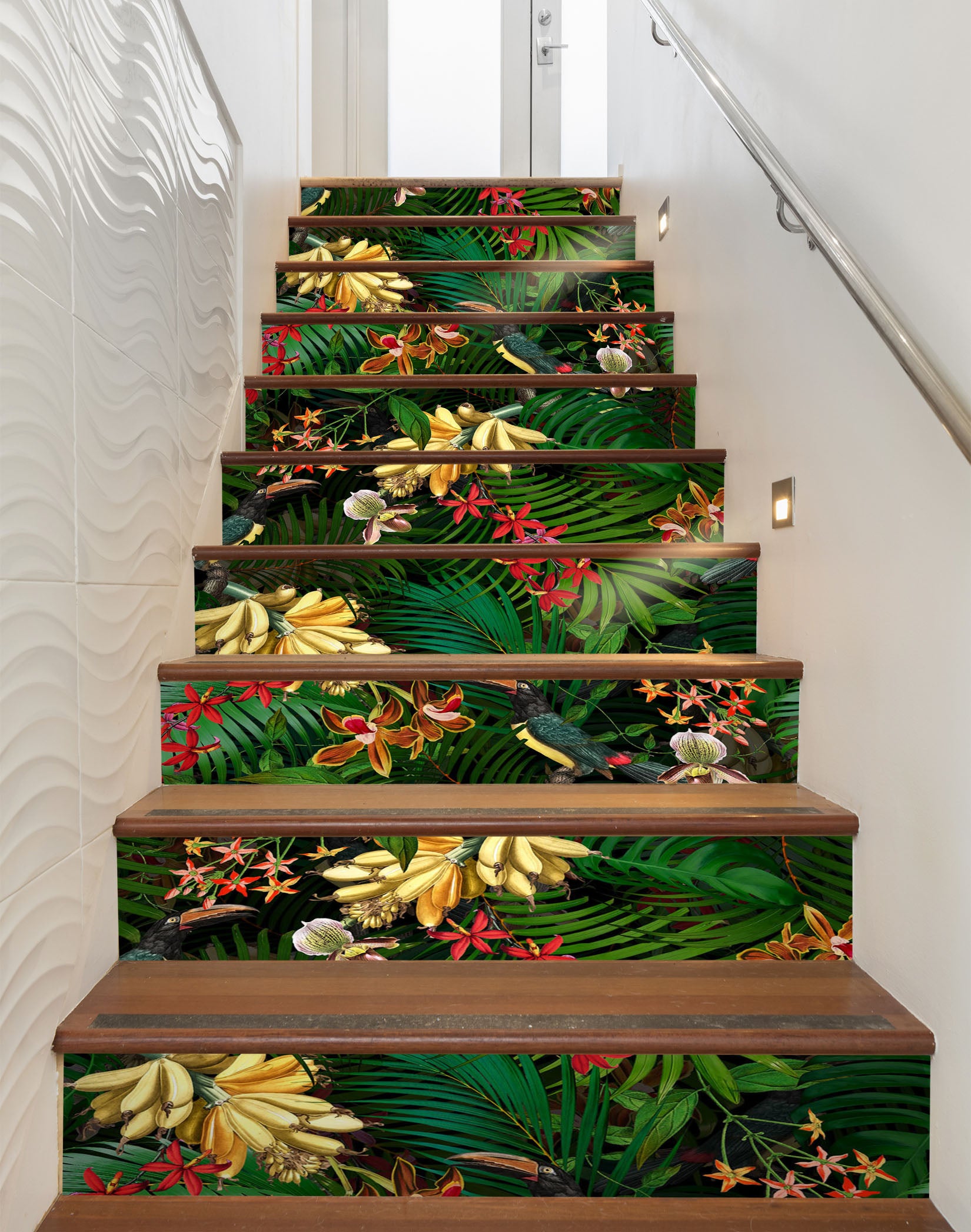 3D Jungle Grove 10424 Uta Naumann Stair Risers